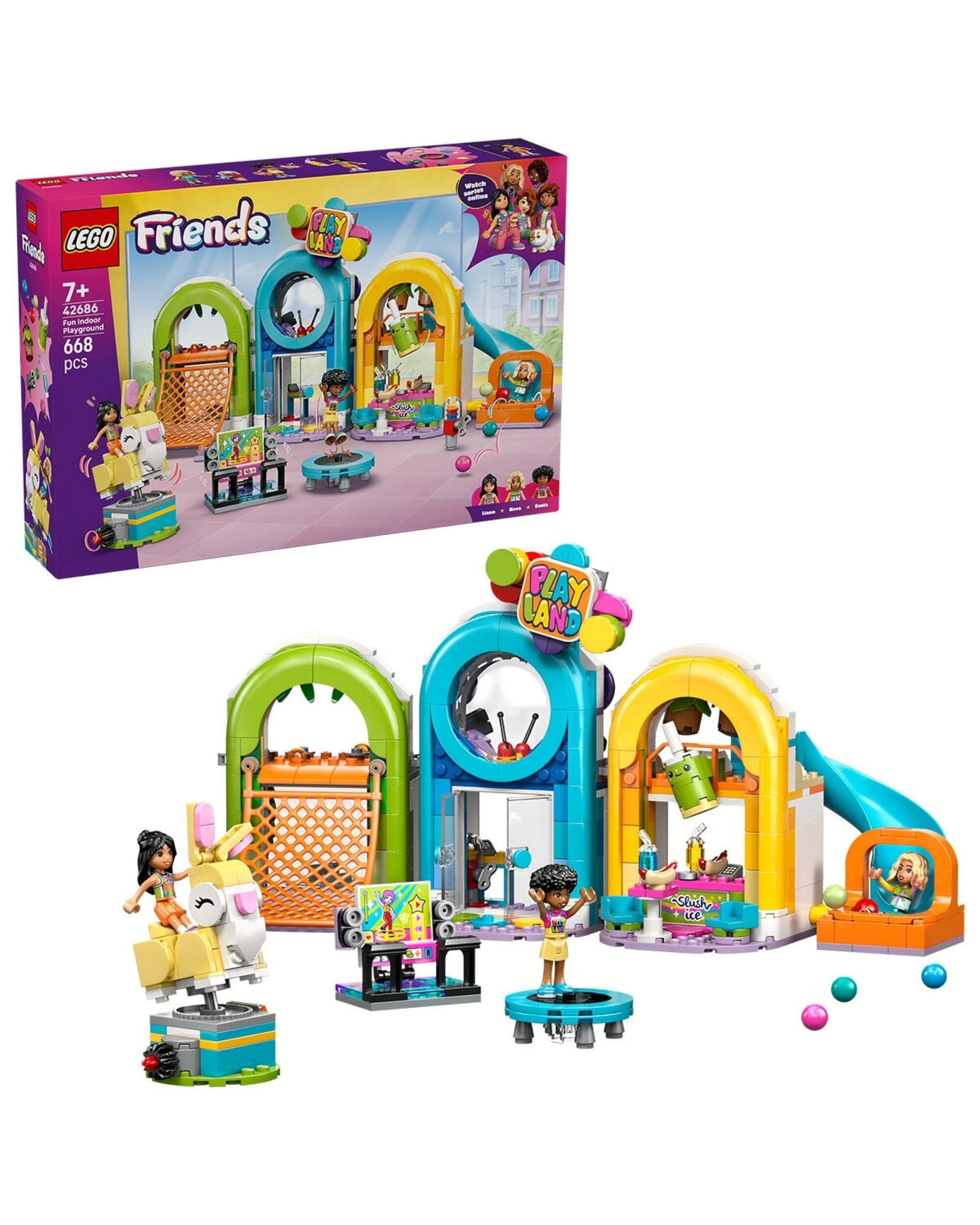 1 LEGO Friends Fun Indoor Playground 42686 668 Piece Action-Packed Set, 1 of 10