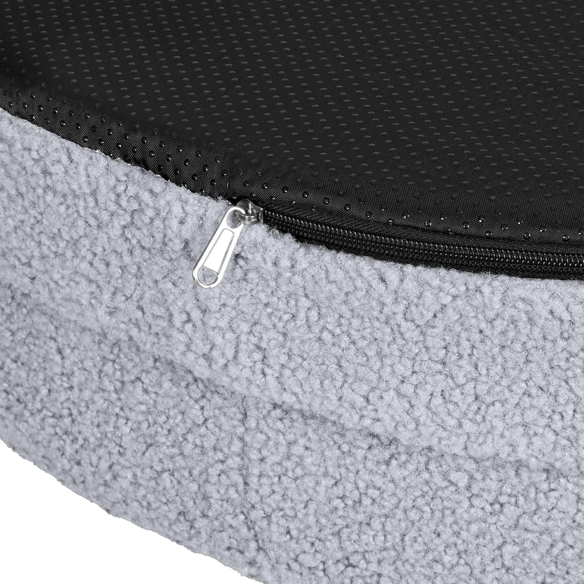 4 Pawz Washable Round Pet Bed  M - Grey, 4 of 9