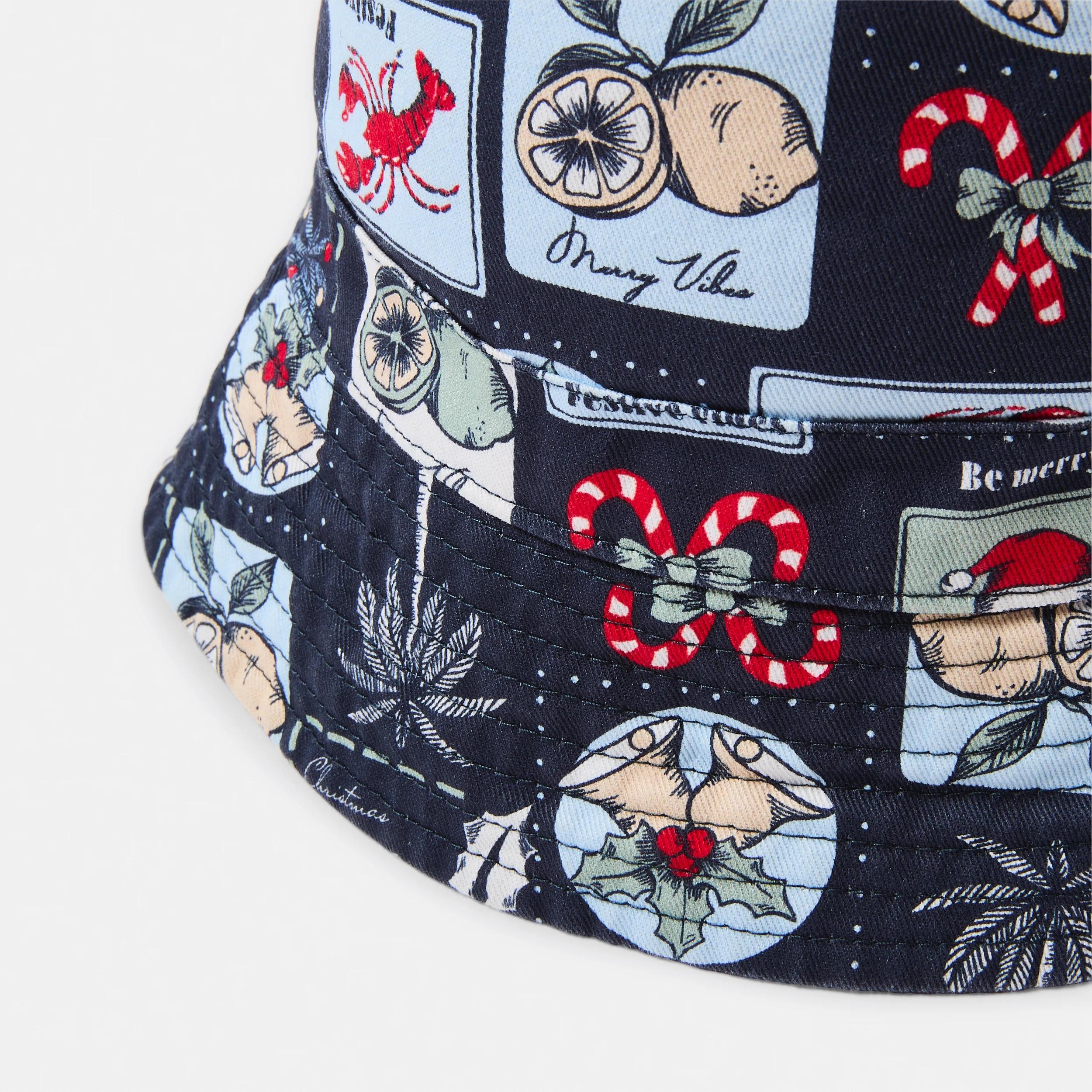 2 Christmas Bucket Hat Navy, 2 of 2