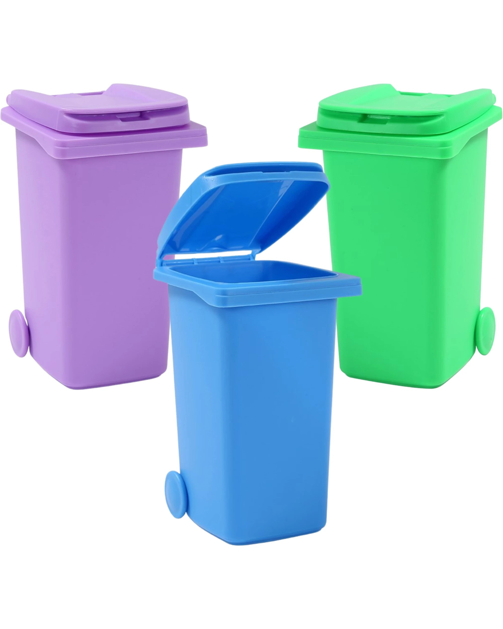 1 Boxsweden Mini Wheelie Bin 14cm Assorted - Assorted, 1 of 5