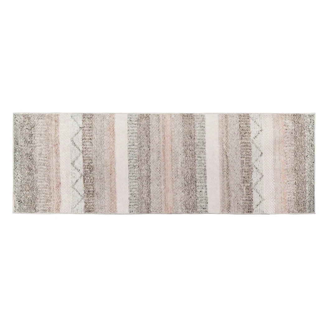 1 Marlow Wave Strips Rectangular Machine Washable Room Area Rug, 1 of 8