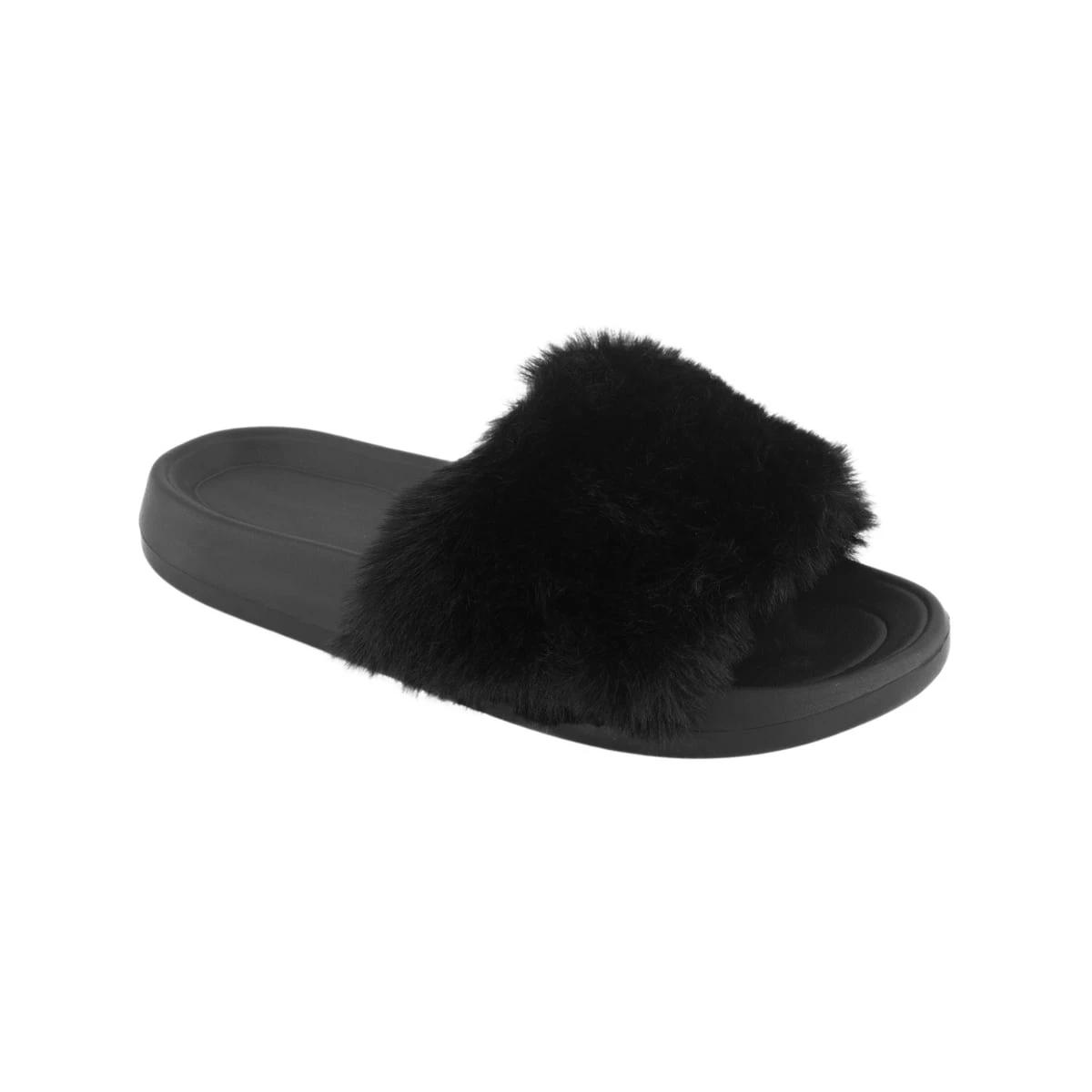 1 One Band Slipper Slides BLACK, 1 of 3