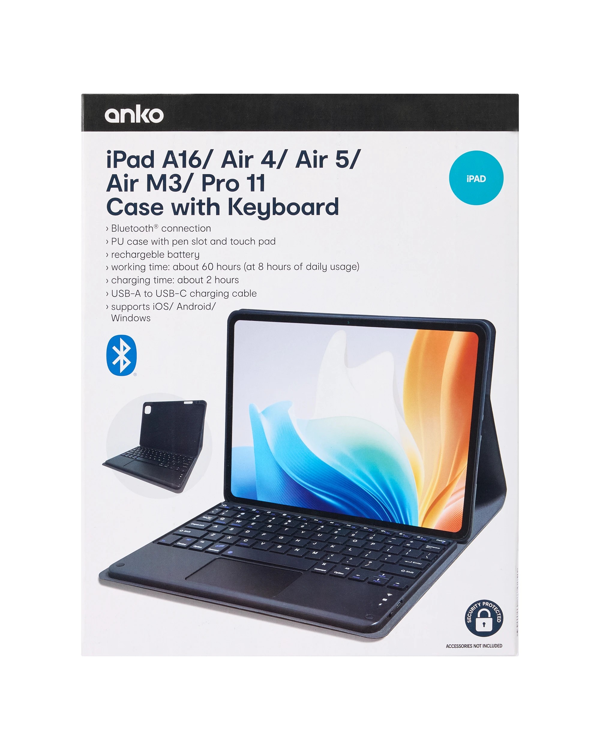 9 iPad 10.9in. Case with Keyboard - Black, 9 of 9