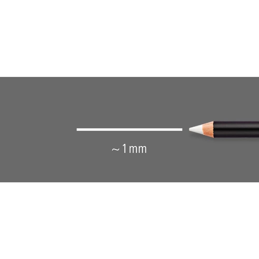 3 Staedtler Lumocolor Glasochrom Permanent Pencil White 12 Pack, 3 of 5