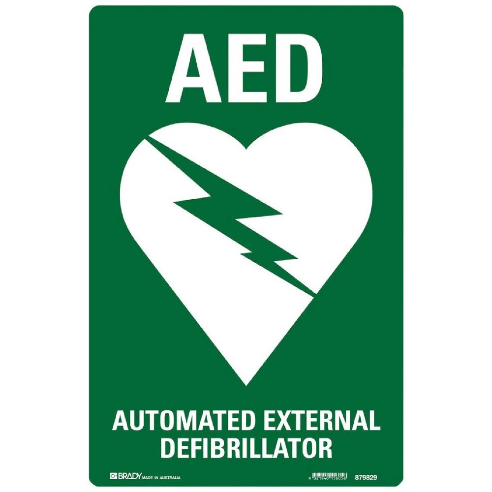1 AED Defibrillator Sign 300x450mm, 1 of 1