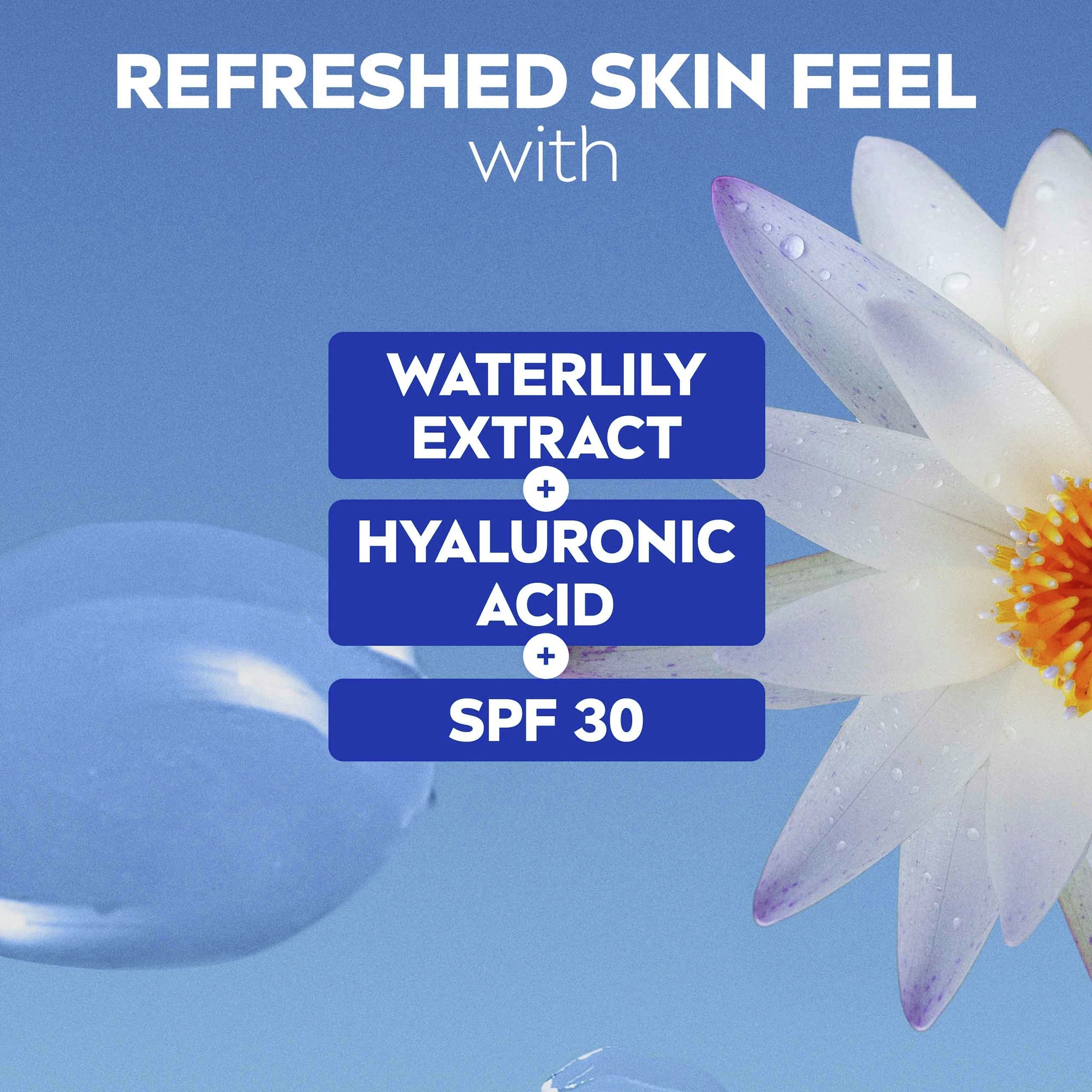 5 NIVEA Refreshing Day Cream SPF30 50ml - Waterlily Extract & Hyaluronic Acid, 5 of 10