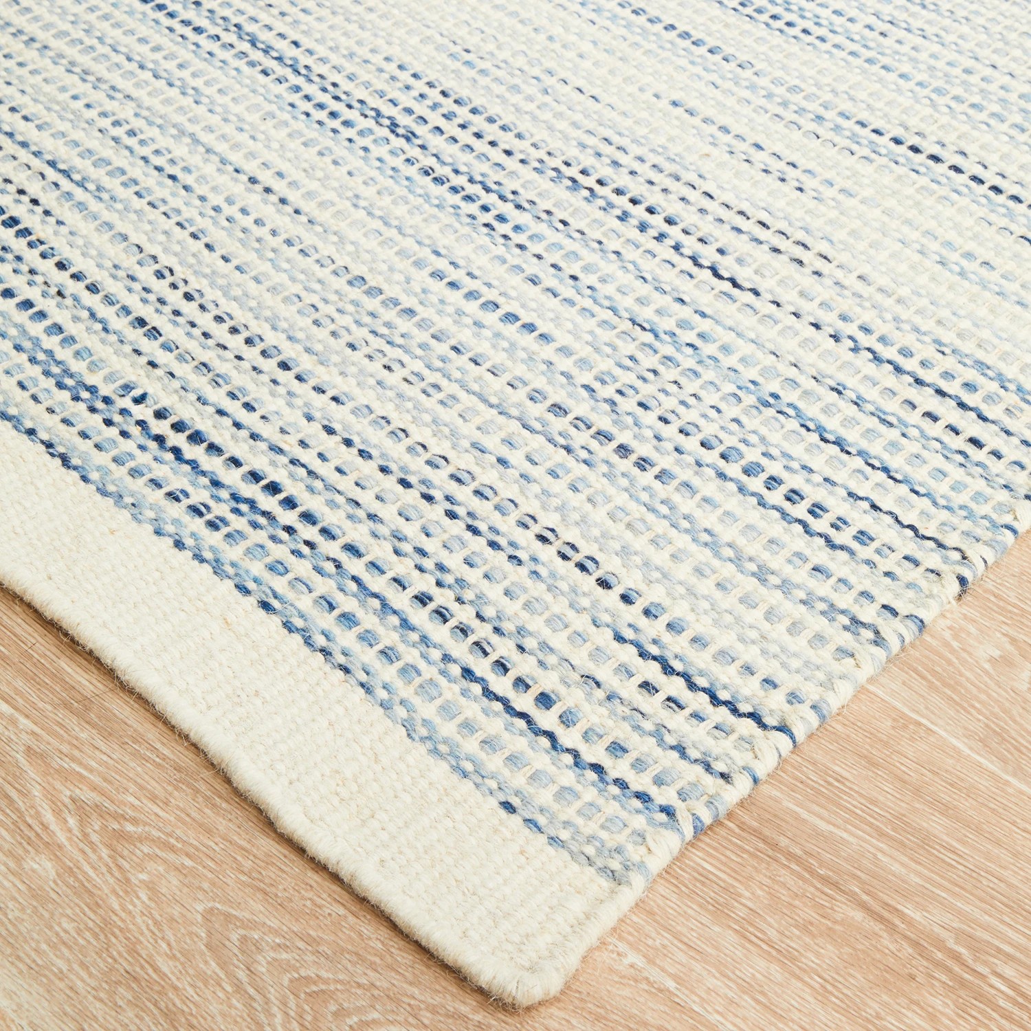 5 Common Ground Rugs Nordica 310 225x155cm - Medium Hand Loomed Wool Floor Rug - Blue, 5 of 9