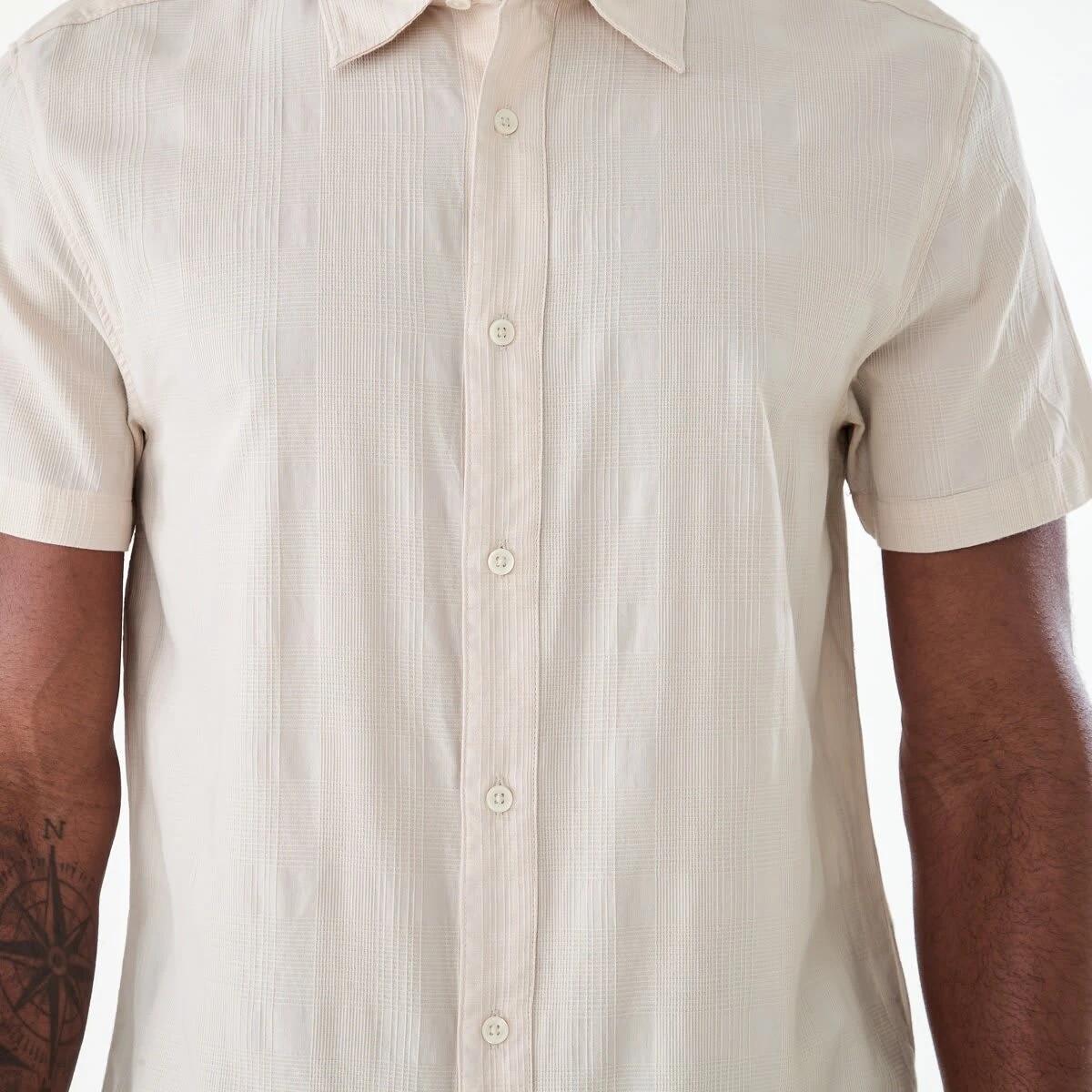 6 Short Sleeve Dobby Shirt DUNE, 6 of 6