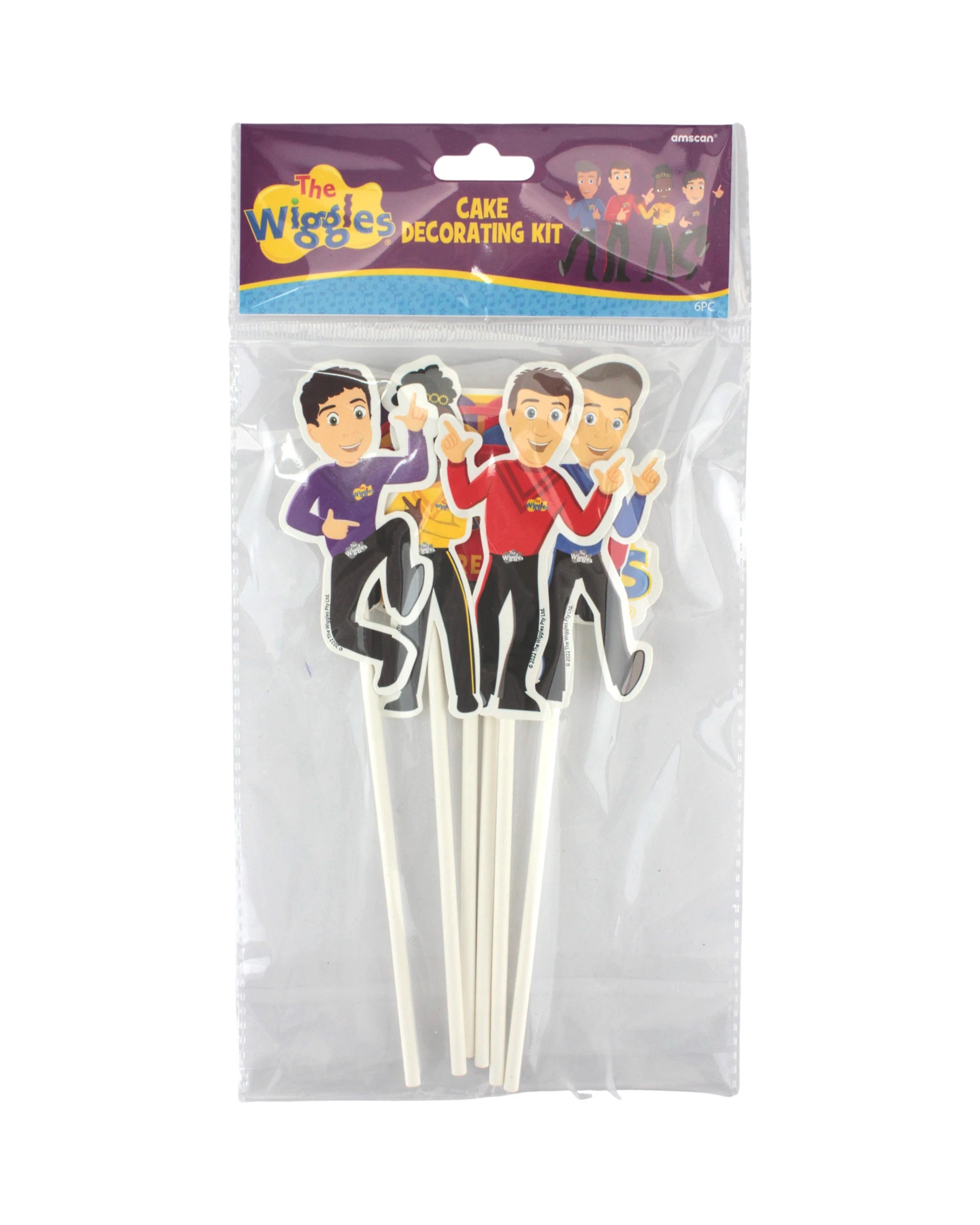 3 Amscan The Wiggles Party Cake Topper Kit Pack of 6, 3 of 3