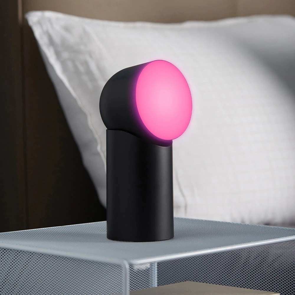6 Lexon Orbe Portable Led Lamp With Moving Head - Black - Black, 6 of 7