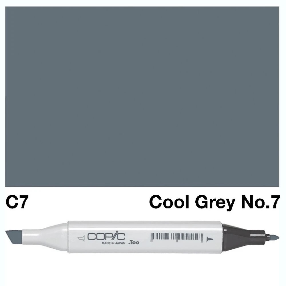 3 Copic Classic Original Dual Nib Marker C7 Cool Gray No.7, 3 of 3