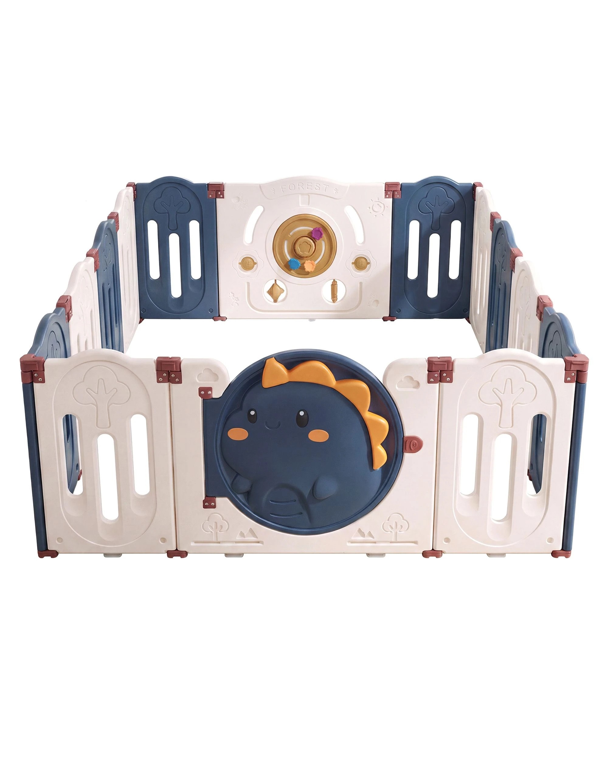 3 Playpals 14 panels Baby Playpen Kids 
Compact Safety Gate Toddler Fence Child Play, 3 of 10