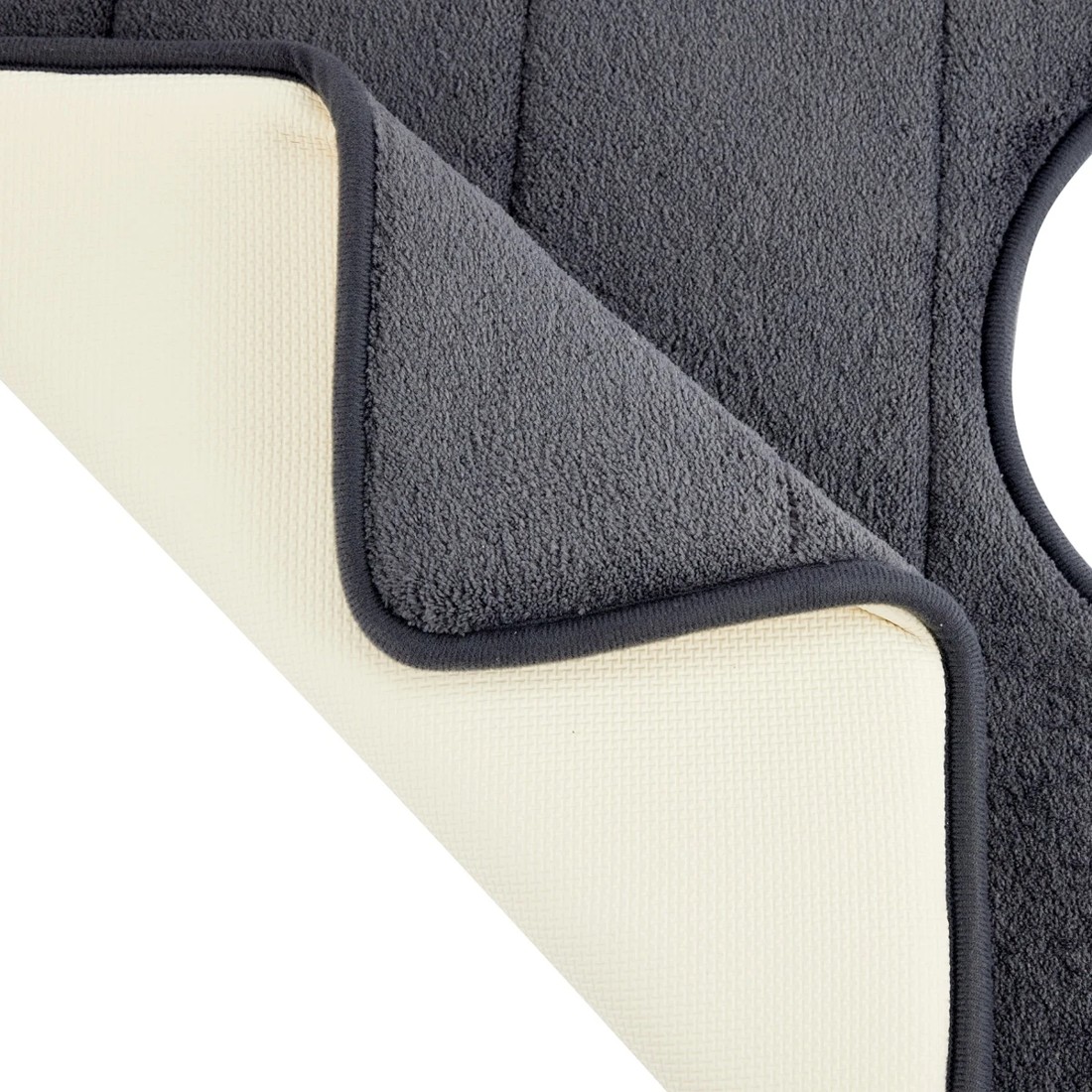 2 Memory Foam Contour Bath Mat - Charcoal, 2 of 5