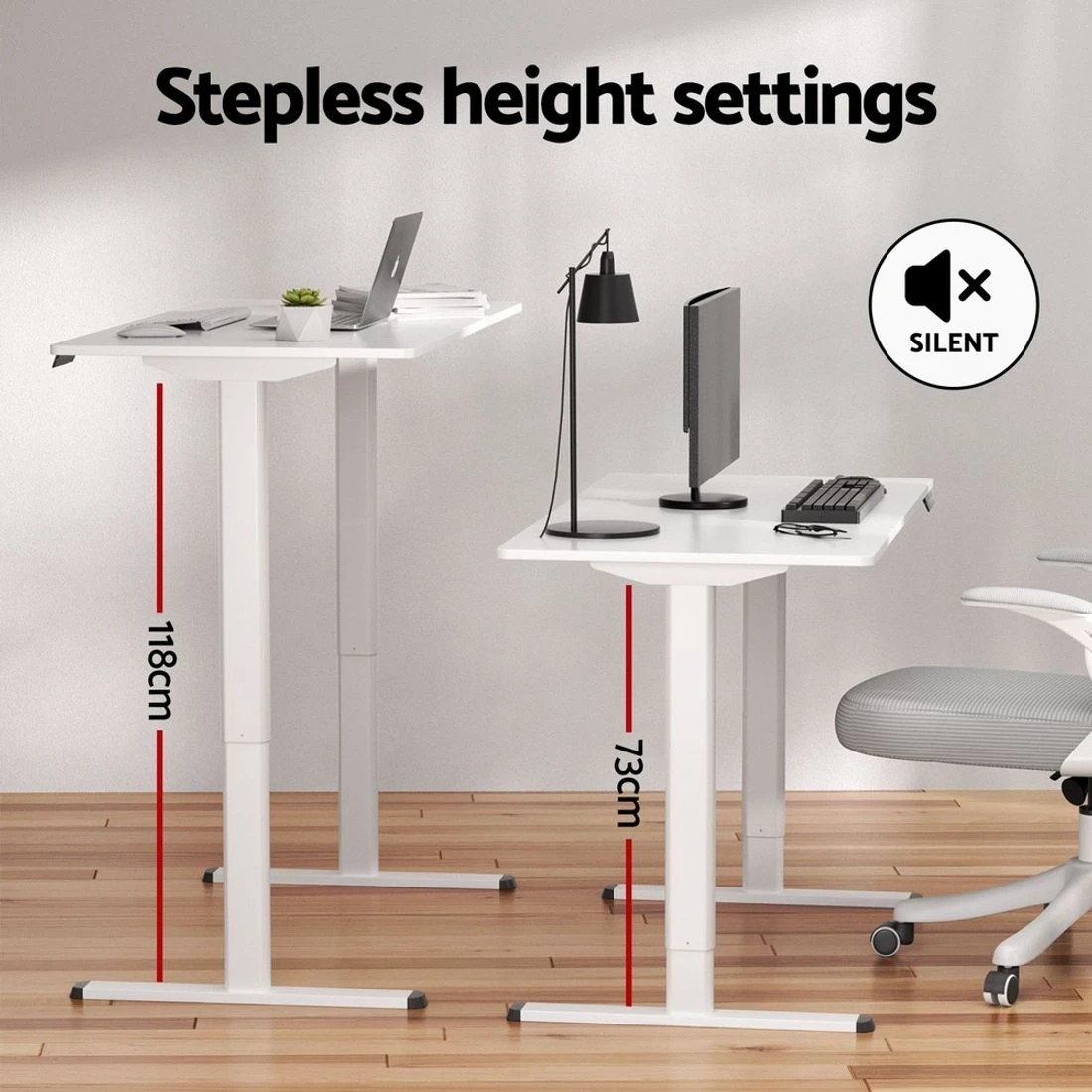 7 Artiss Electric Standing Desk Sit Stand Desks 120CM - White, 7 of 7