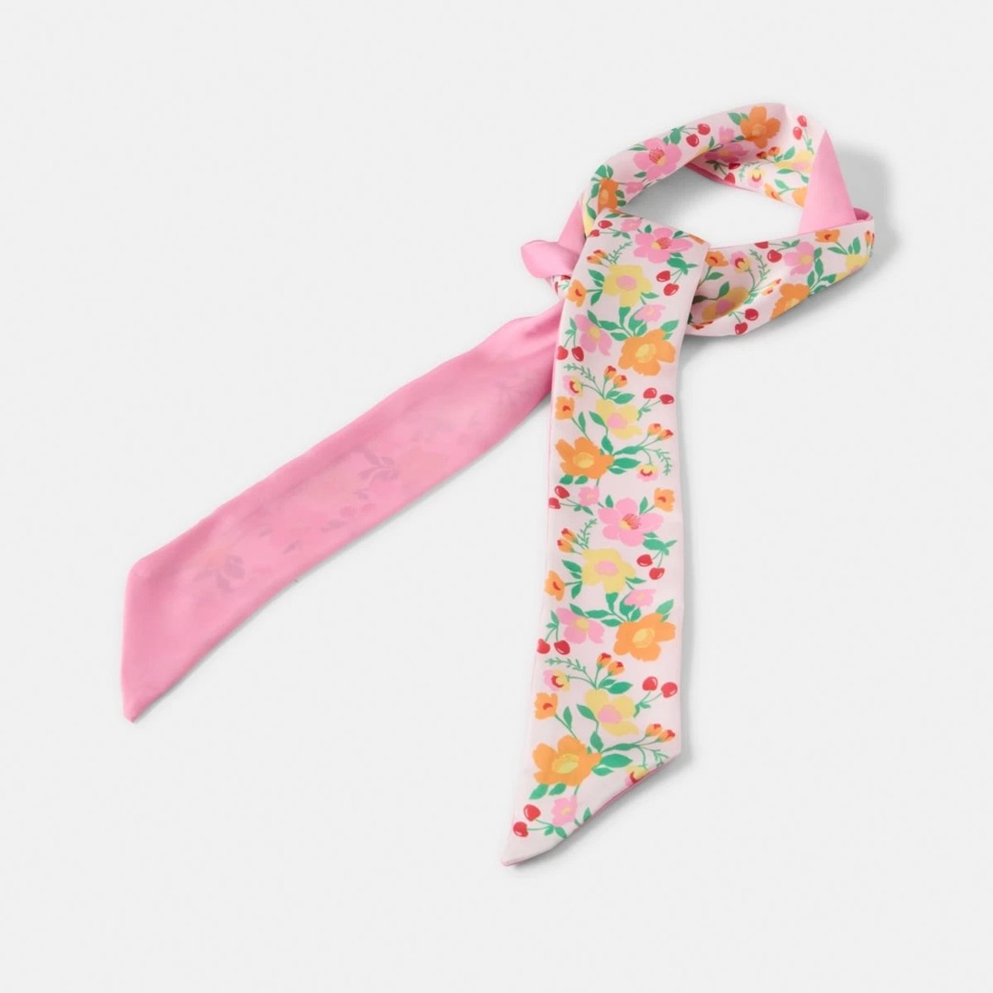 1 Twill Hair Scarf - Pink, 1 of 5