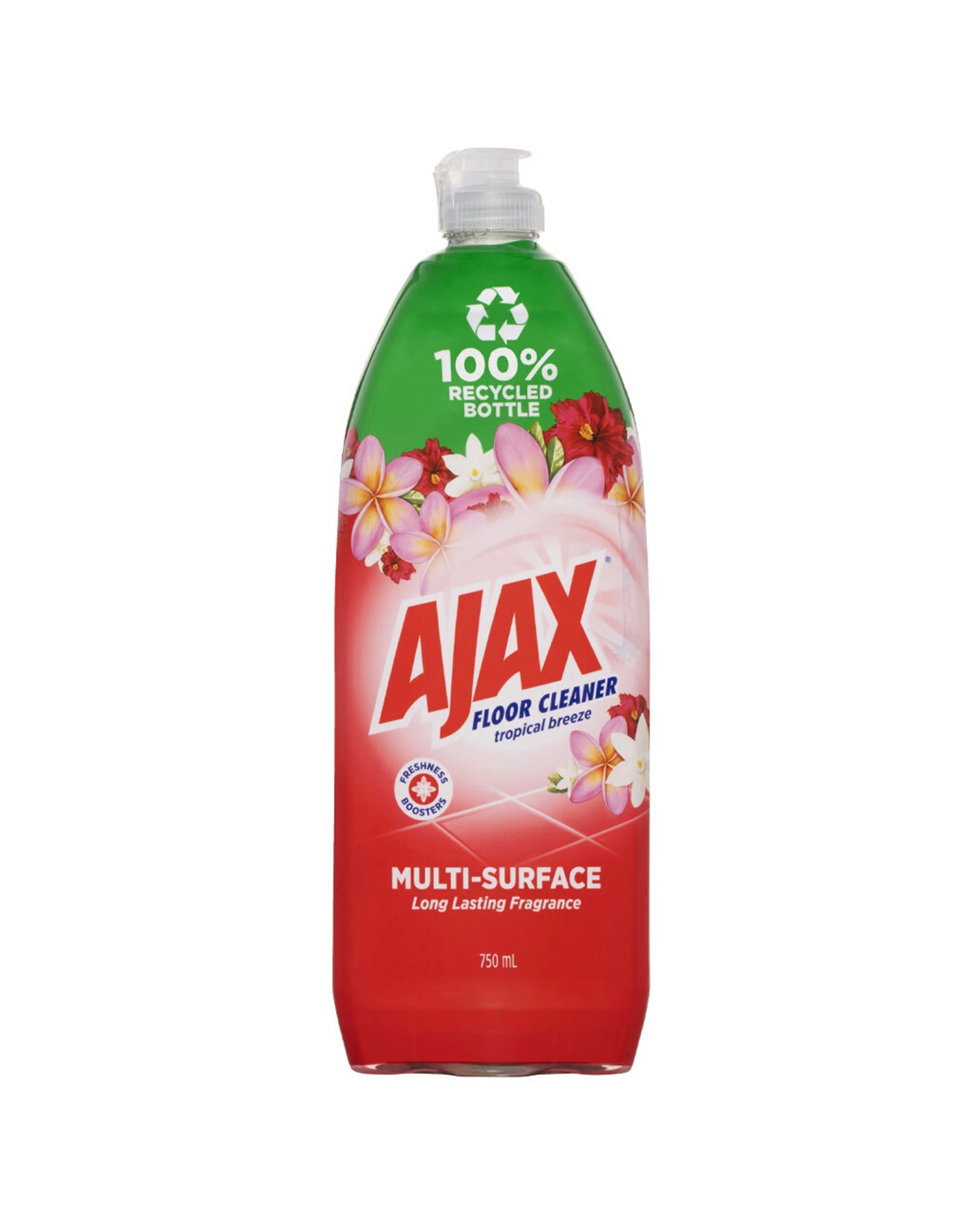 2 Ajax Floor Cleaner Tropical Breeze Divine Blends 8 Pack 750ml Multi Surface - Multi, 2 of 3