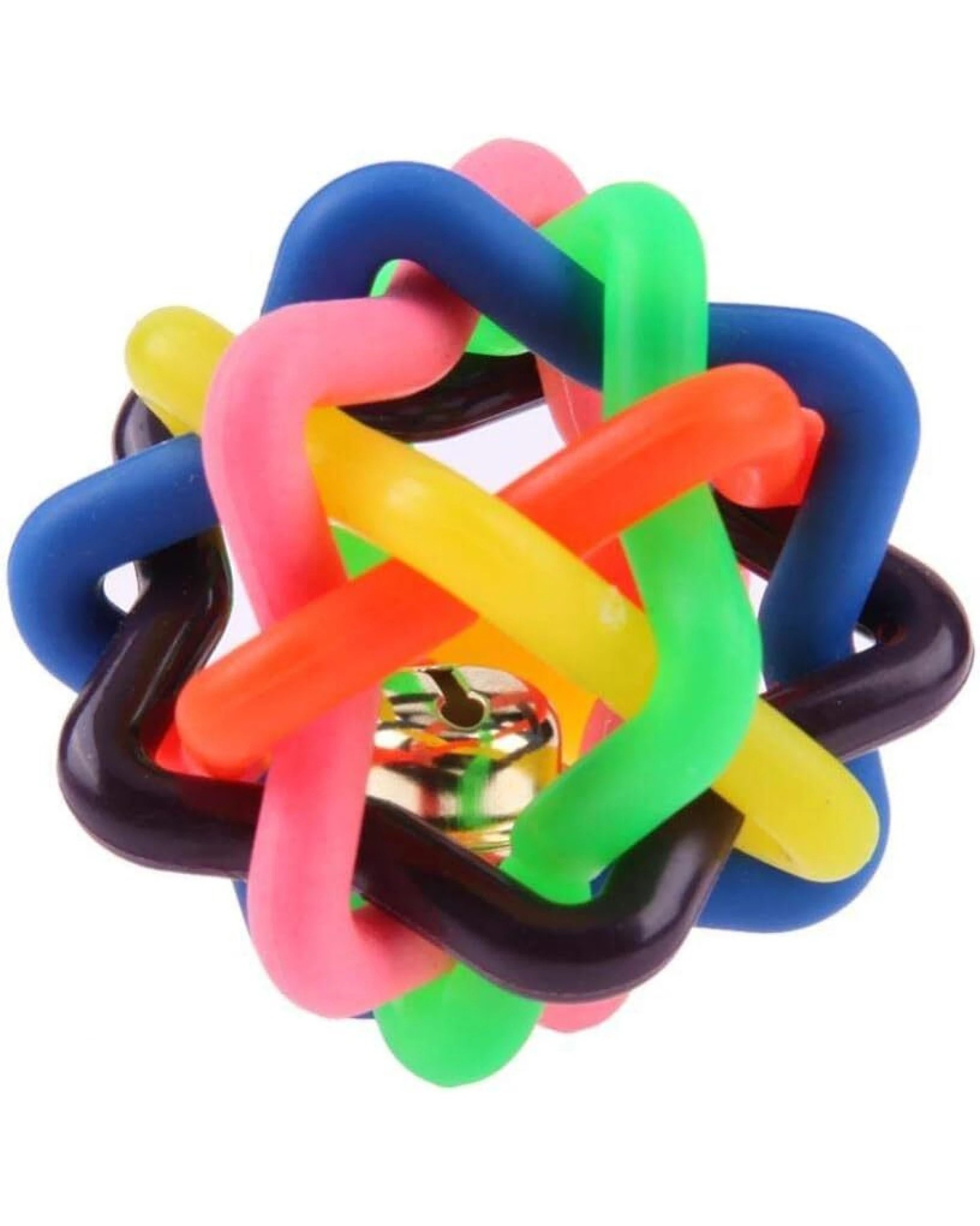 4 BR Pets Rubber Round Ball Dog and Cat Toy with Bell, 4 of 5