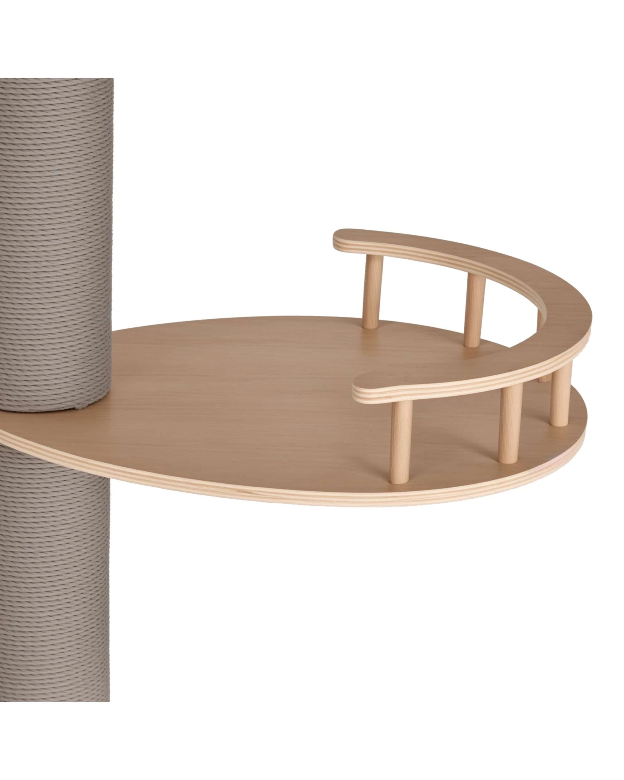 6 Advwin Floor to Ceiling Cat Tree Wood Tower Scratching, 6 of 7