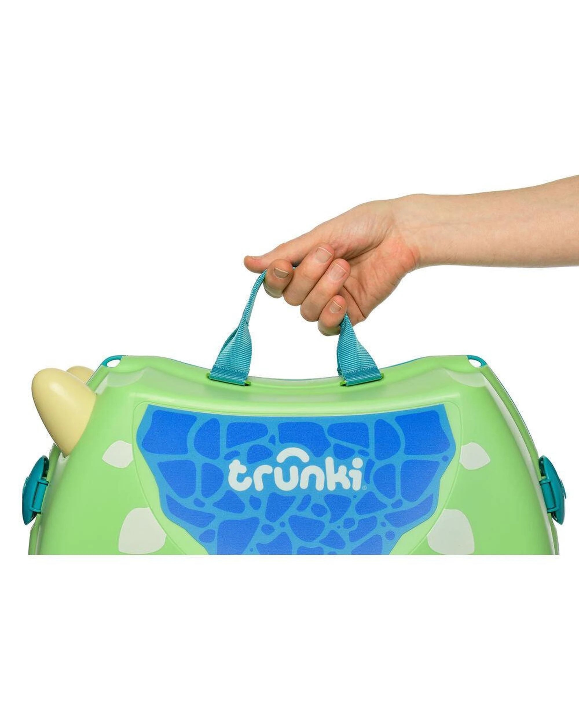 8 Trunki Glide Ride on Luggage Kids Suitcase Toy Box Dudley the Dinosaur, 8 of 8