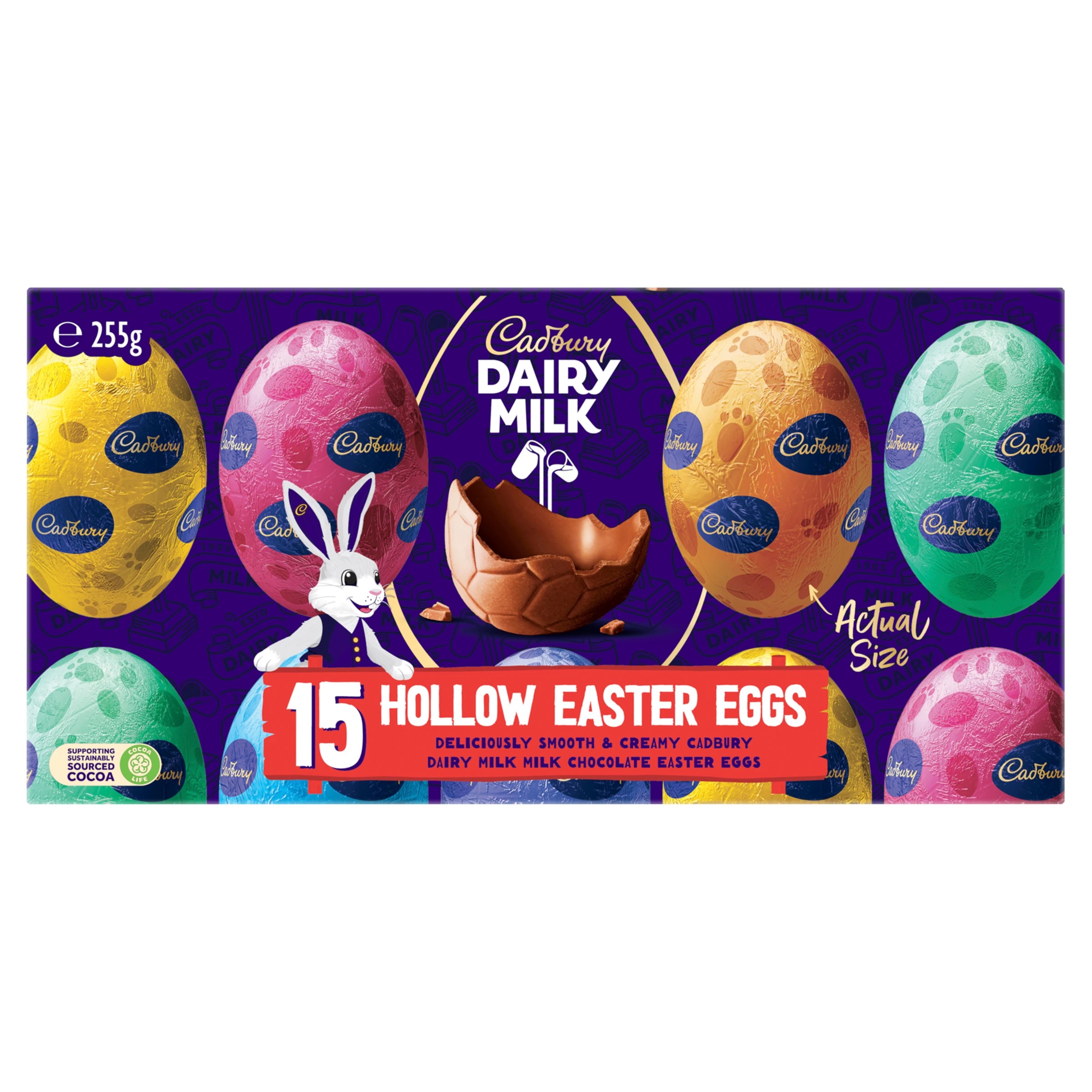 2 Cadbury Dairy Milk 15 Pack Hollow Easter Eggs 255g, 2 of 4