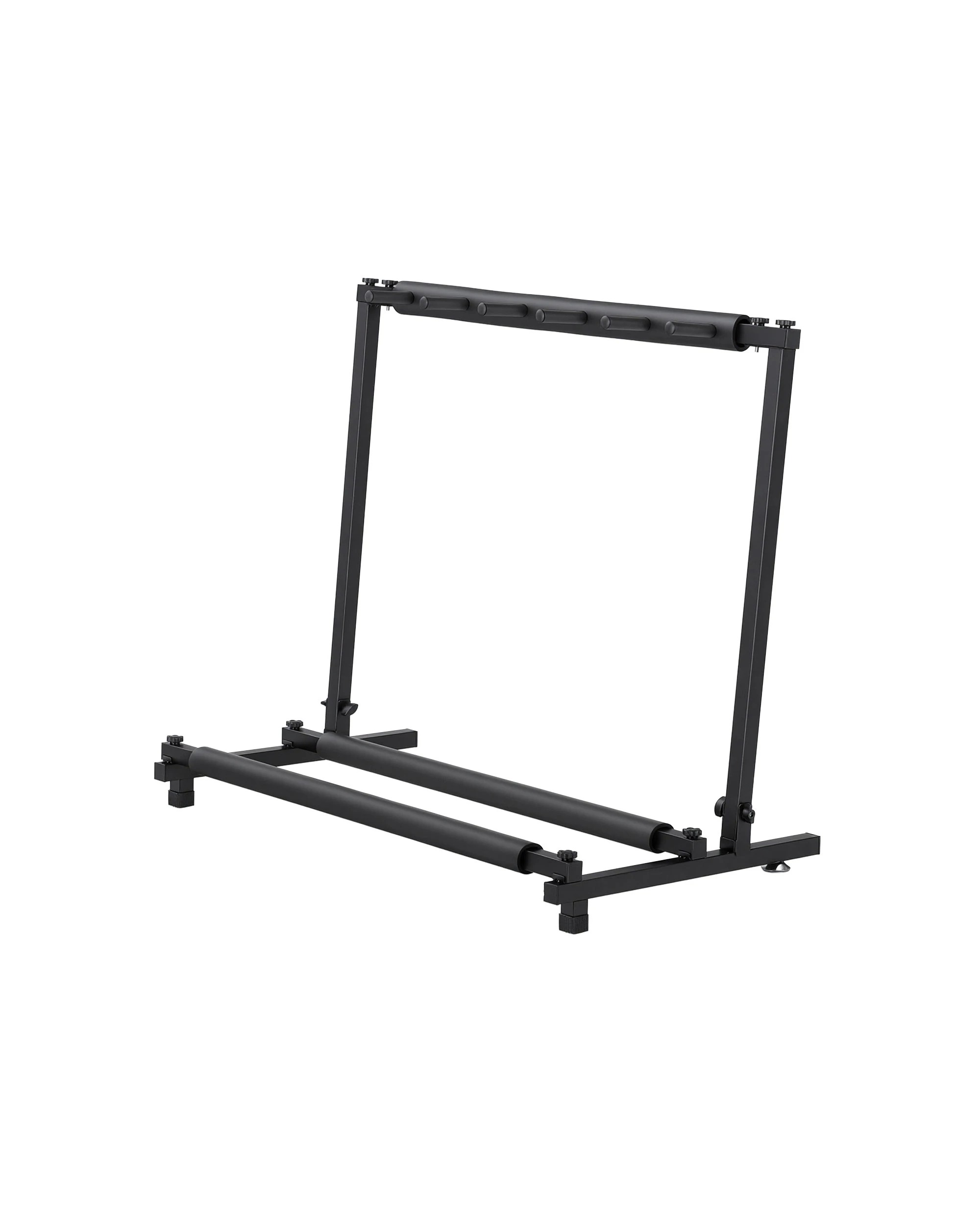 1 Alpha 5 Space Folding Guitar Stand Rack Holder Display - Black, 1 of 7