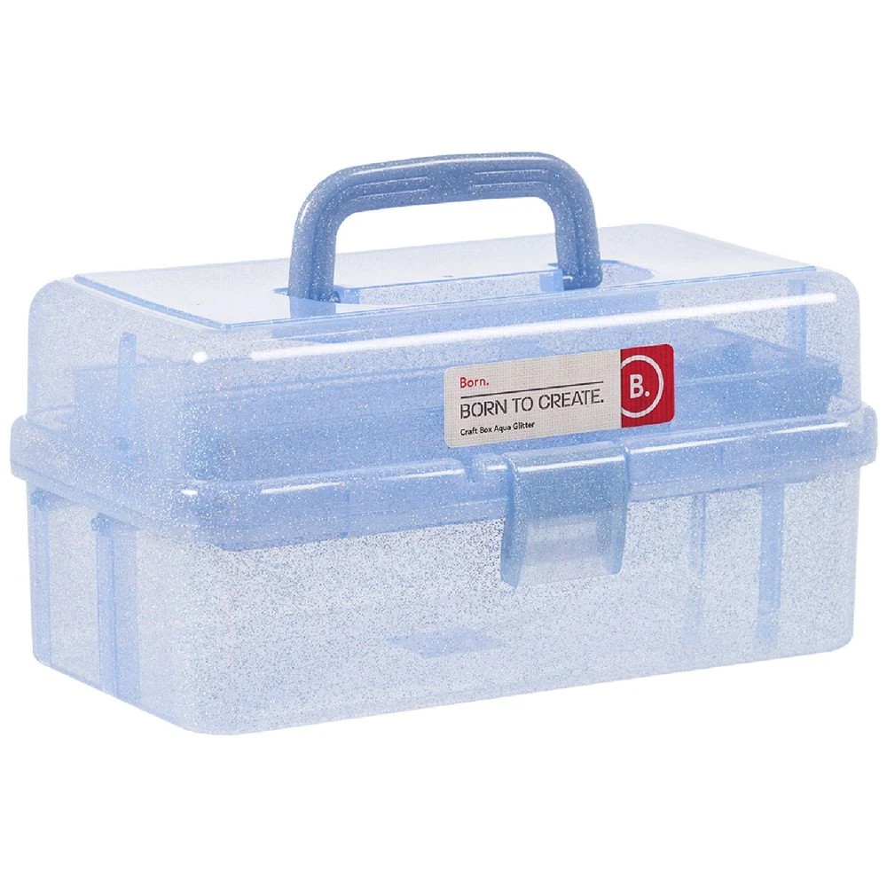 2 Born Craft Box Aqua Glitter, 2 of 4