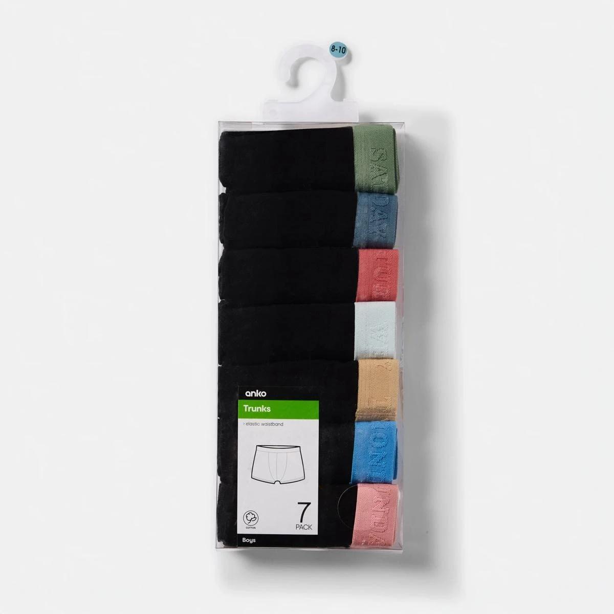 10 7 Pack Attached Elastic Trunks BLUE DAYS OF THE WEEK, 10 of 10