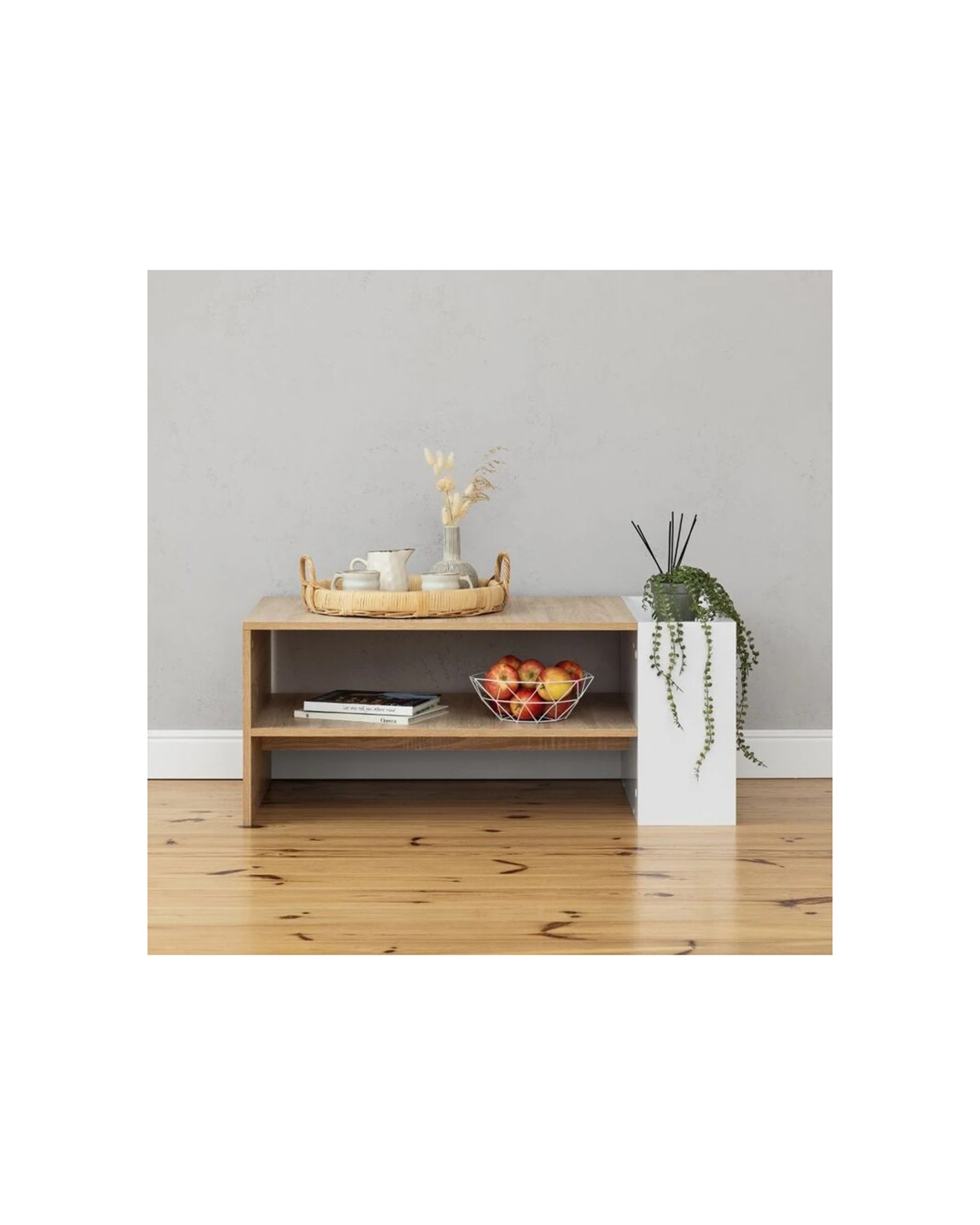 2 European Cabinetry Vienna Decorative Furniture Coffee Table Oak, 2 of 6
