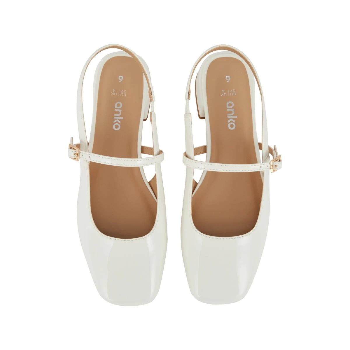 4 Low Block Heels Snw White, 4 of 5