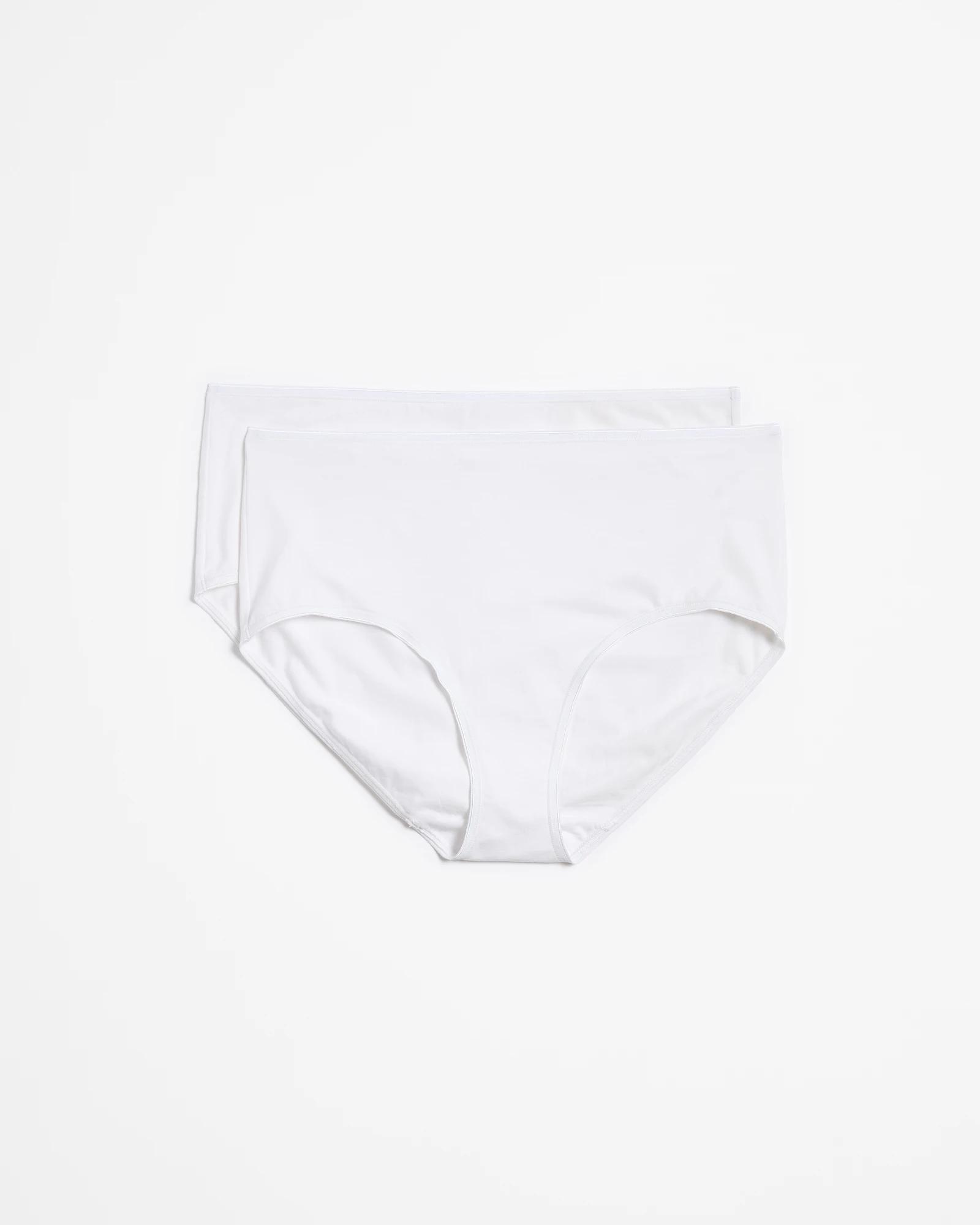 1 Target Australian Cotton Blend 2 Pack Full Briefs WHITE, 1 of 4