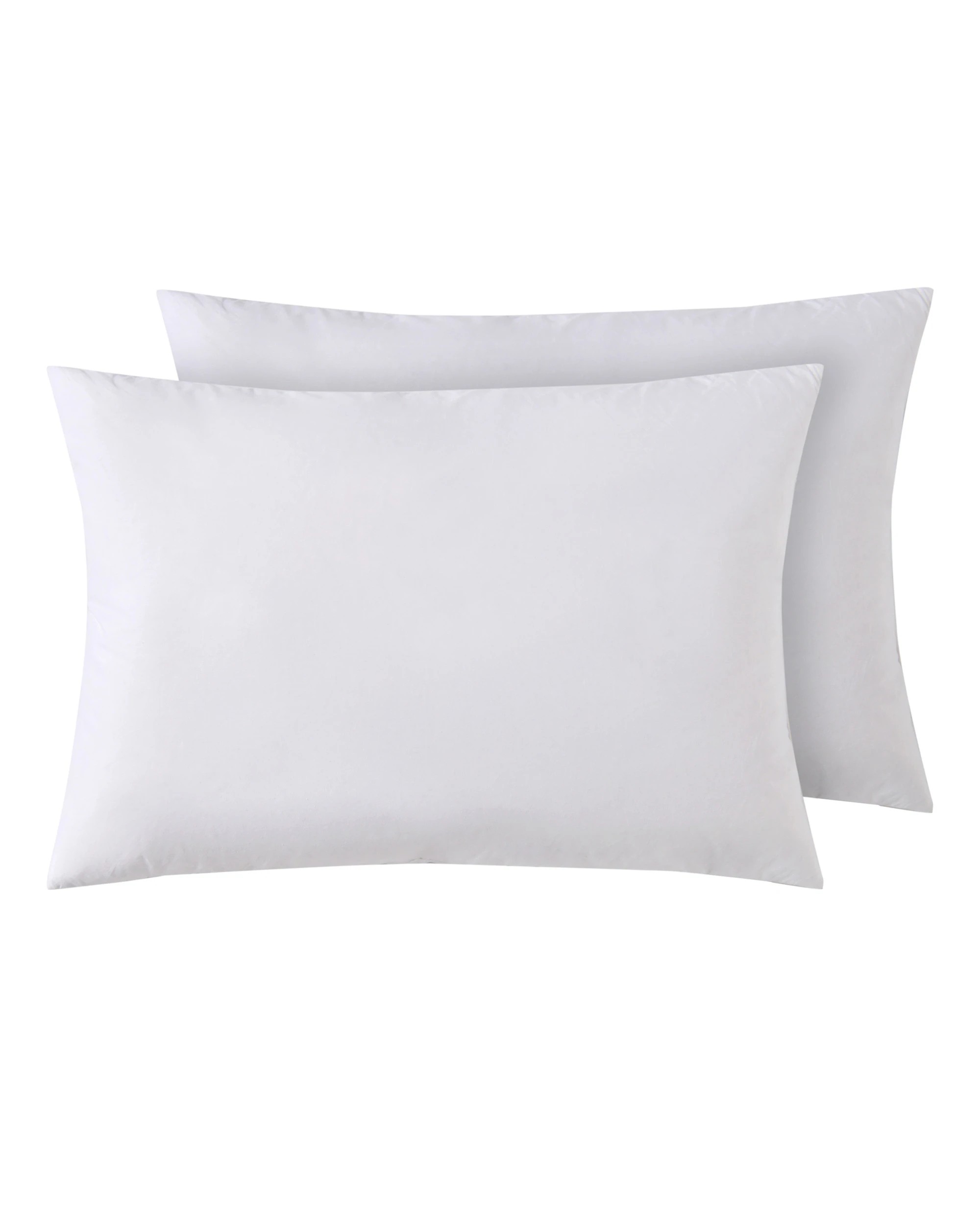2 Dreamaker Rectangular Cushion Insert White Duck Feather Fill Twin Pack 40x60cm - White, 2 of 8