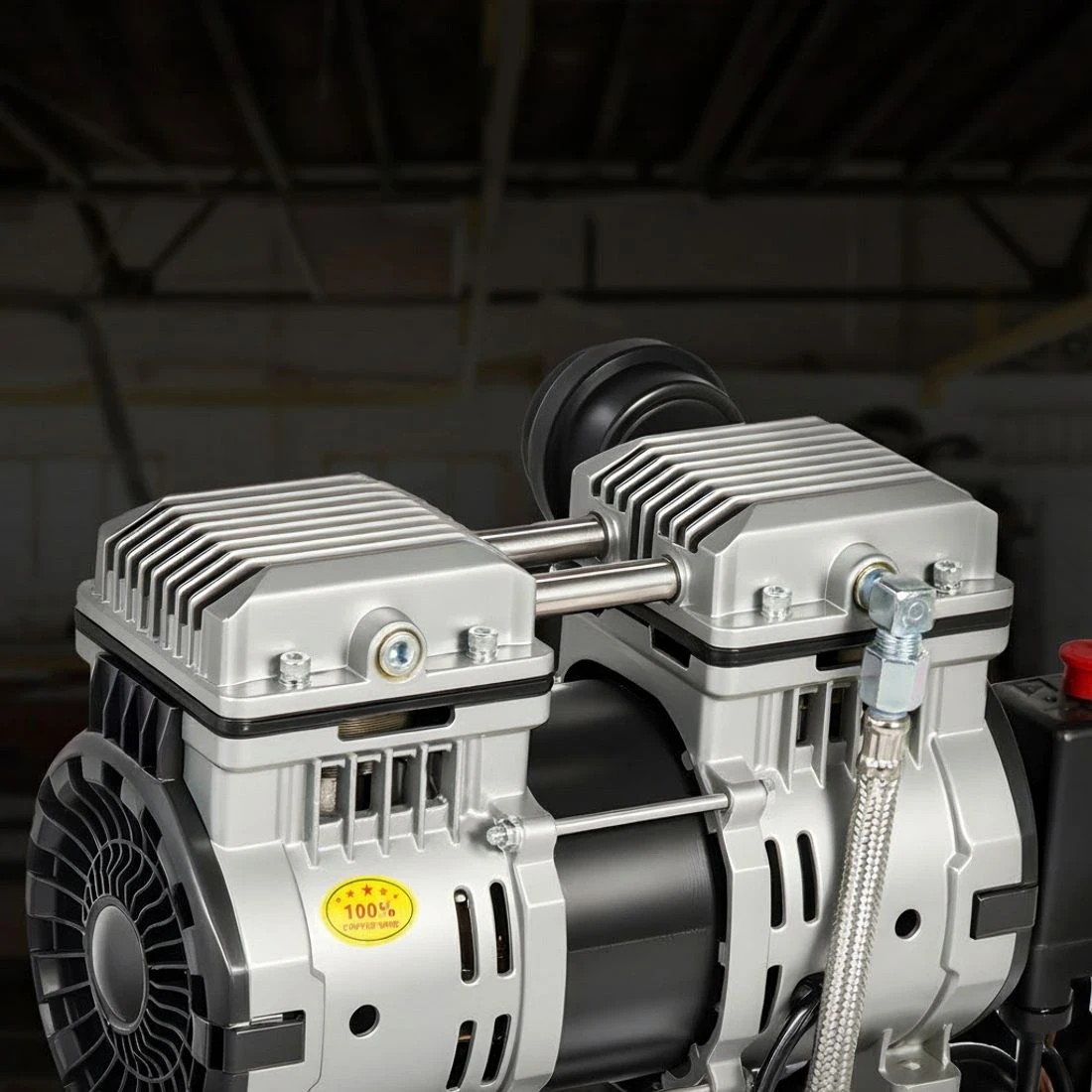 5 Giantz 24L Air Compressor Quiet 0.75HP Oil-Free Portable Tyre Inflator 40L/Min - White, 5 of 9