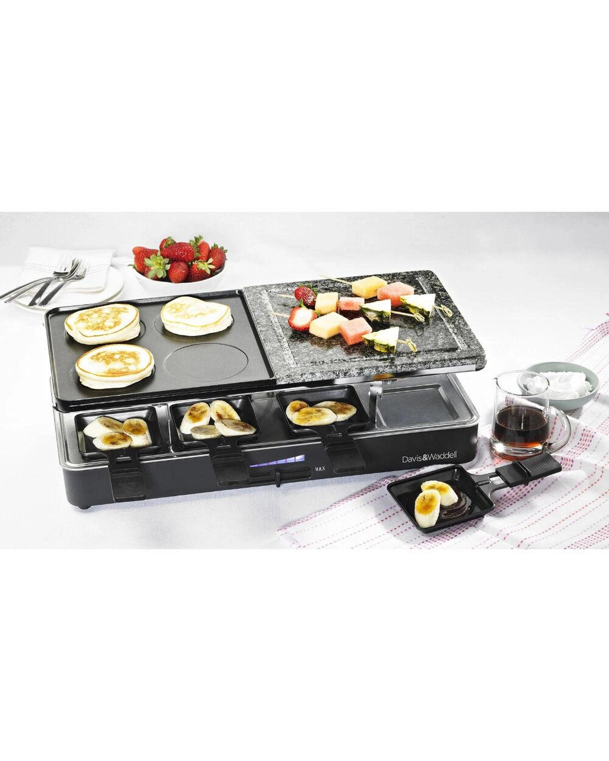 7 Davis & Waddell Electric Raclette Party Grill 8 Person  Black - Black, 7 of 9