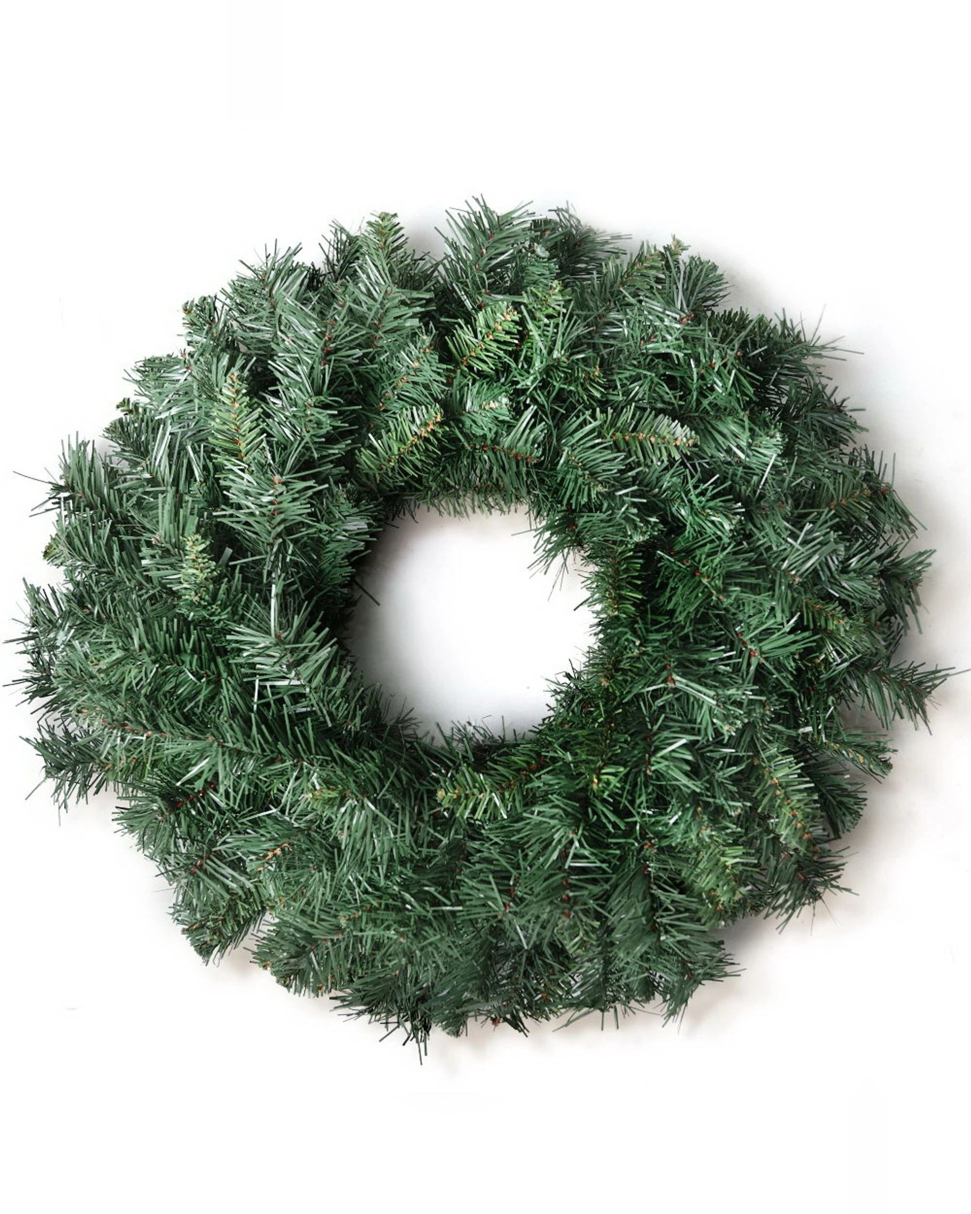 1 Jingle Jollys 60cm Christmas Wreath Garland Xmas Decorations Wedding Party - Green, 1 of 8