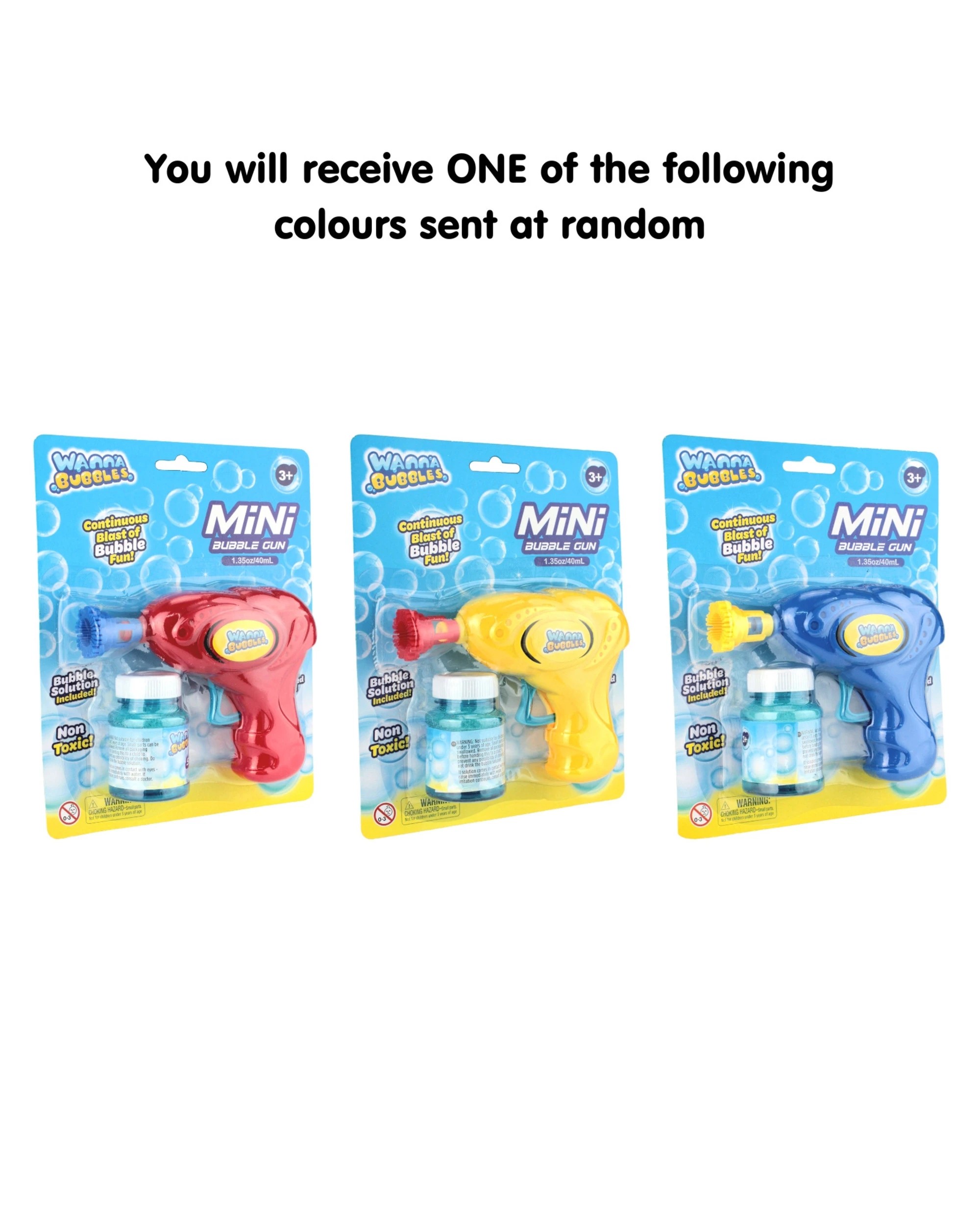 2 Alpen Mini Bubble Gun With Bubbles 40ml 1 ONLY - Assorted, 2 of 2