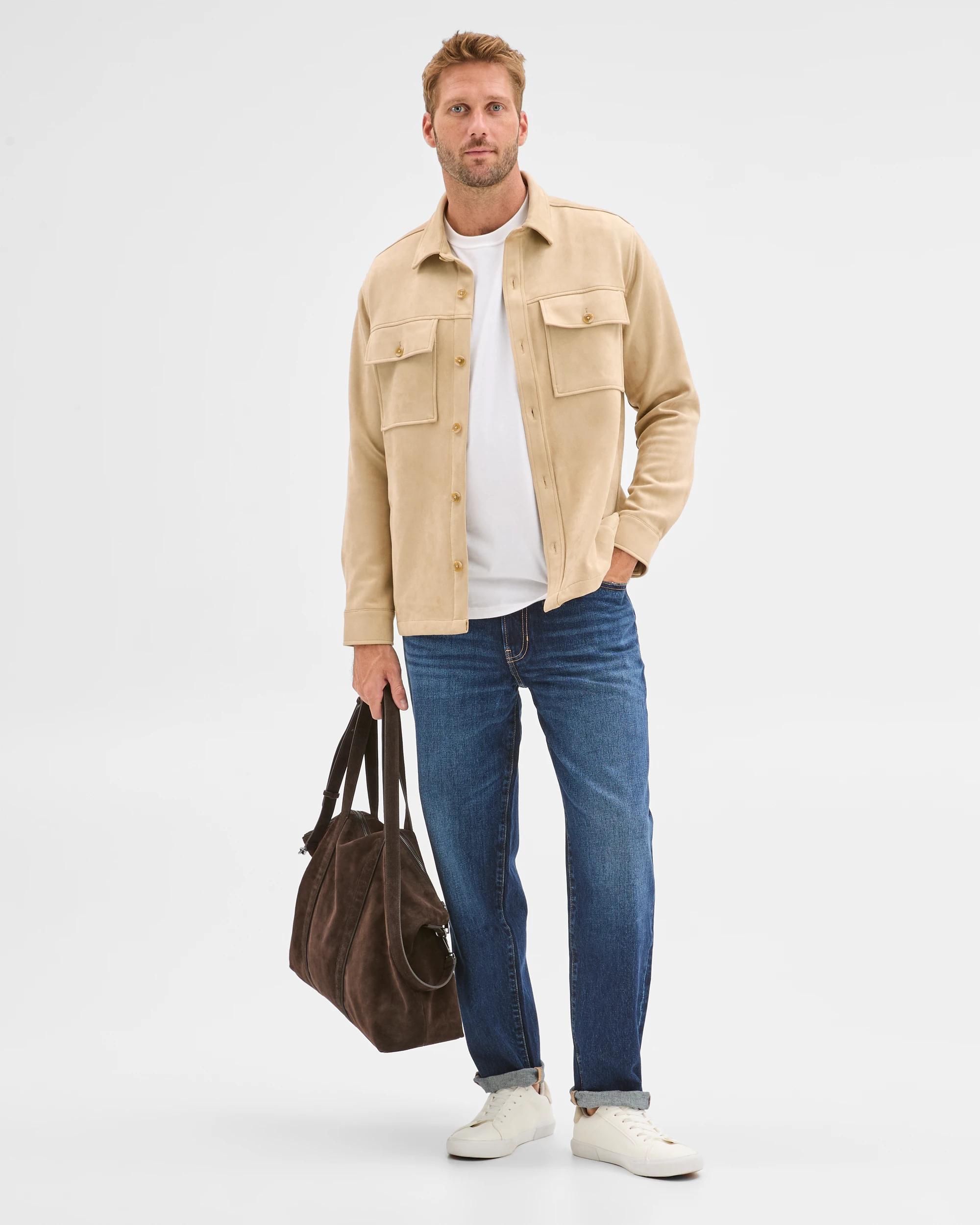 4 Target Man Long Sleeve Overshirt FAWN, 4 of 5