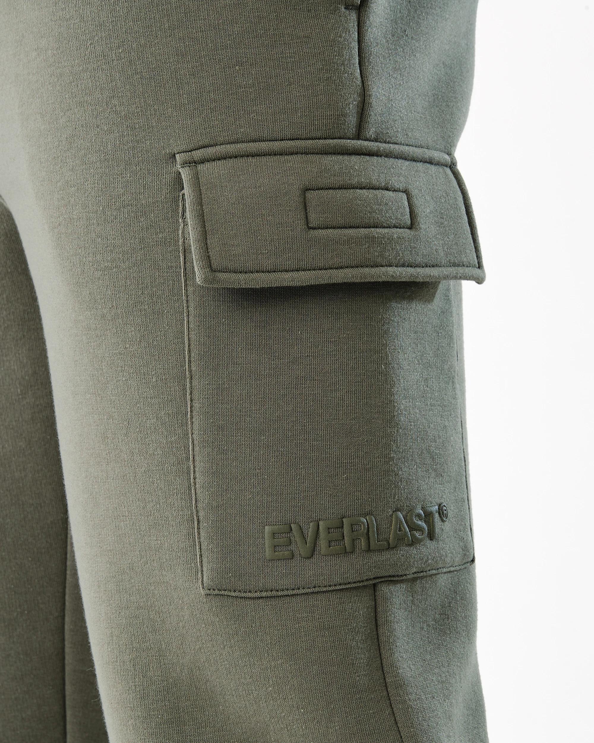 6 Everlast Mens Cargo Trackpants Cement, 6 of 8