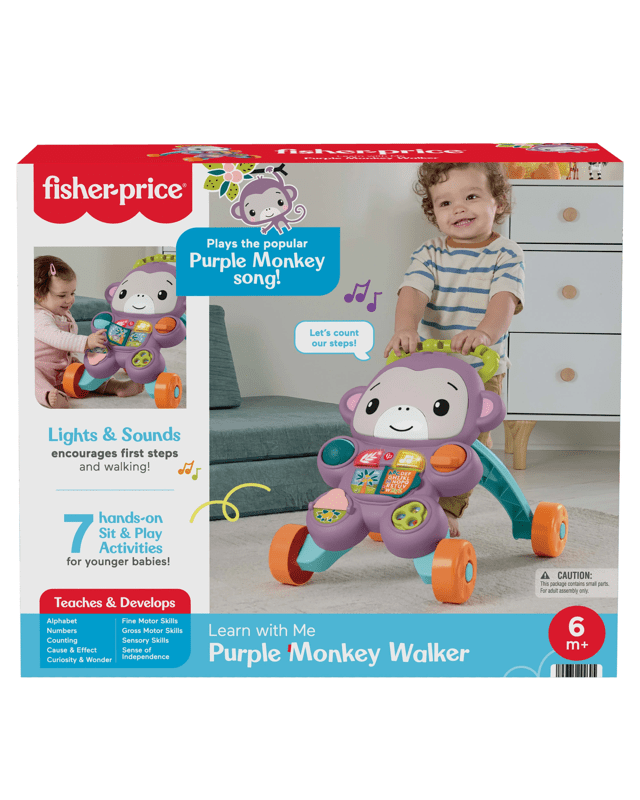 Fisher Price Learn with Me Purple Monkey Wa