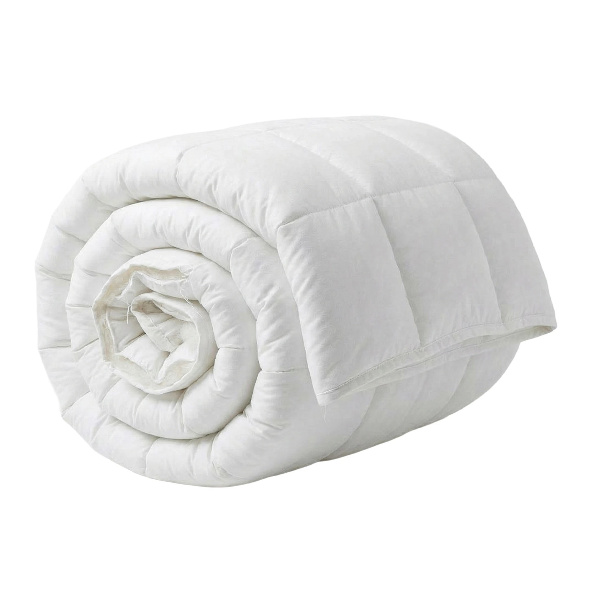 2 Royal Comfort 85/15 Duck Feather & Down Medium Warmth Quilt - Single Bed - White - Single Bed - White, 2 of 2