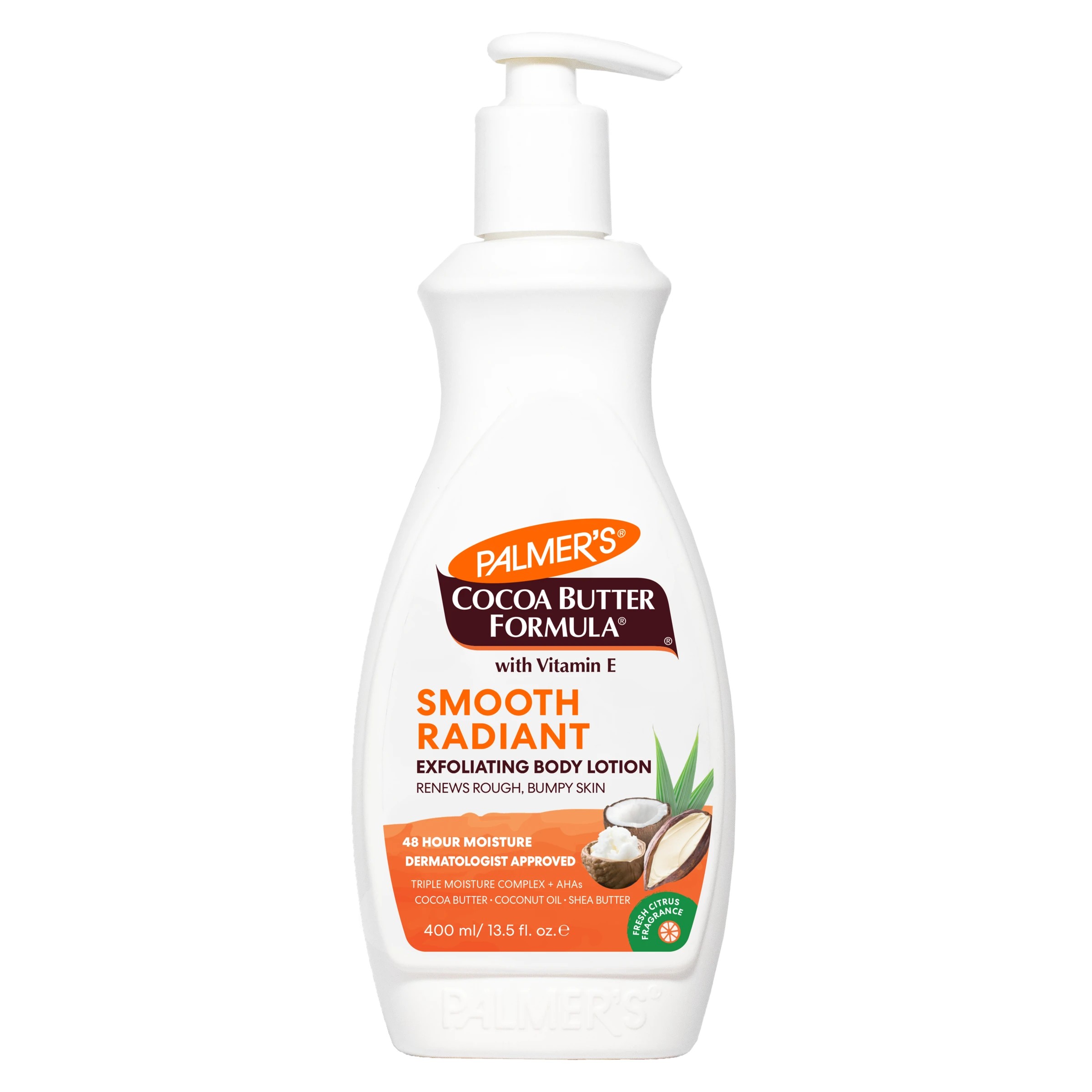 1 Palmer's Cocoa Butter Formula Exfoliating Body Lotion 400ml - Vitamin E, Cocoa Butter, Coconut Oil and Shea Butter, 1 of 5