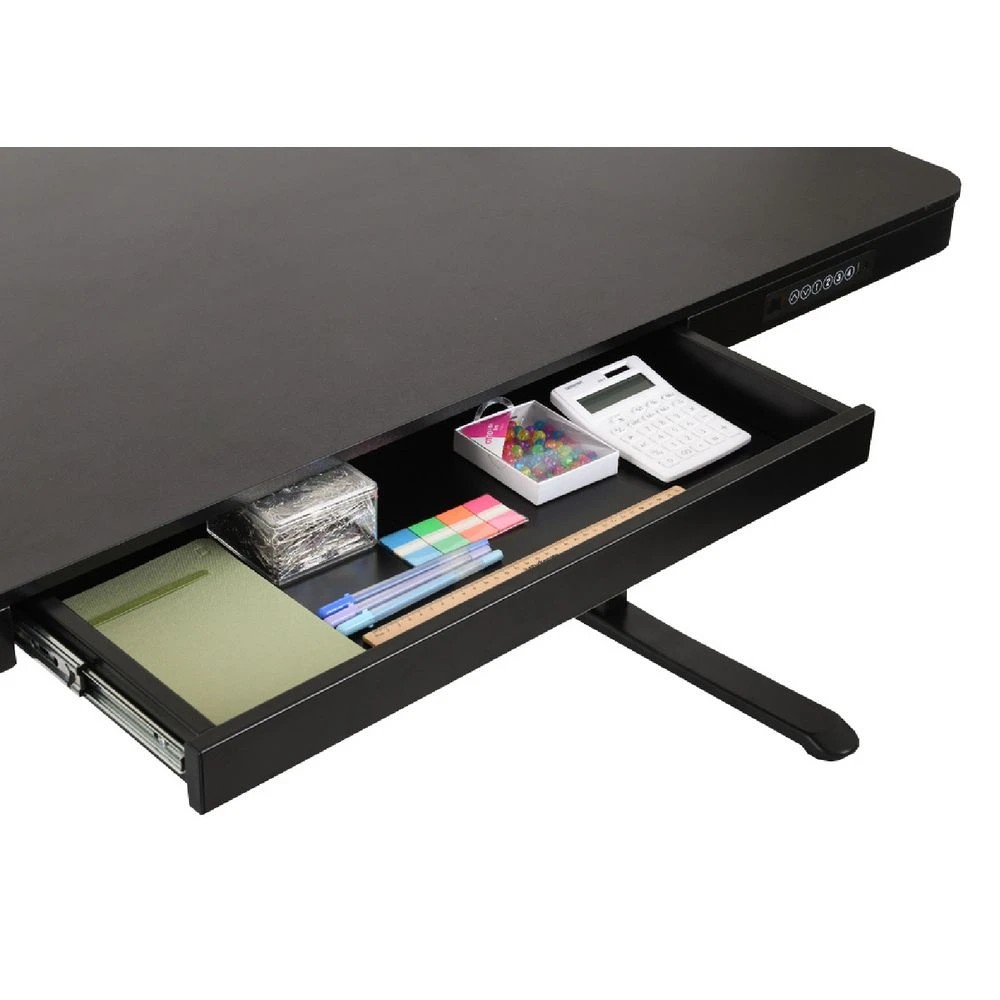 6 Newhaven Electric Sit Stand Desk with Drawer 1500mm Black Desks, Tables and Workstations, 6 of 10