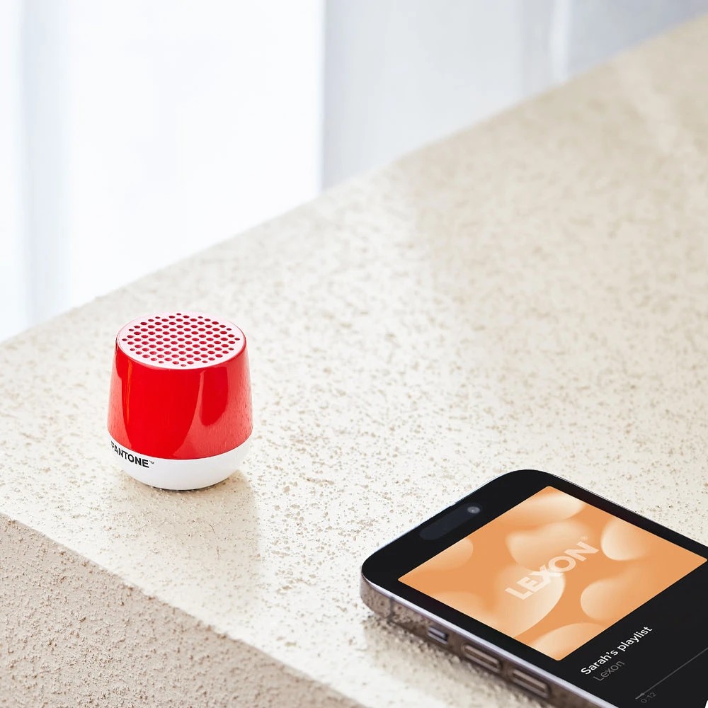 4 Lexon Mino+ Mini Bluetooth Speaker PANTONE - Red, 4 of 4