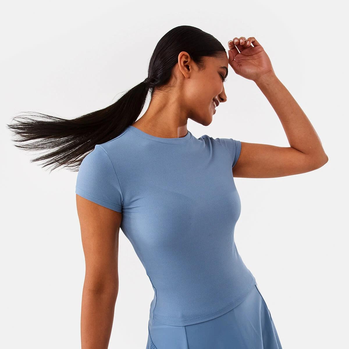 1 Active Womens Rib T-shirt Citadel Bl, 1 of 9