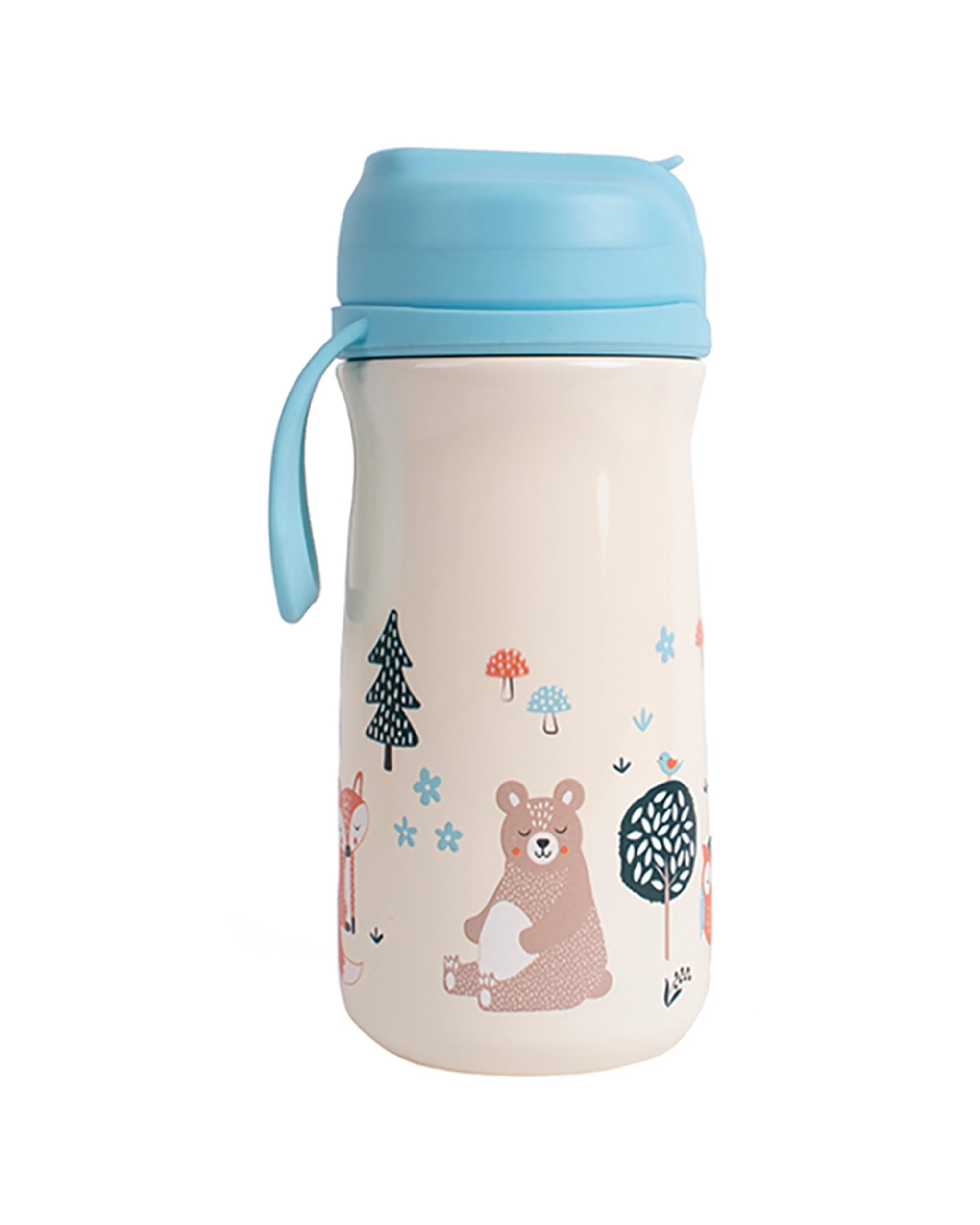 1 Ladelle Woodland Kids Drink Bottle Stainless Steel 370ml - Multi, 1 of 2
