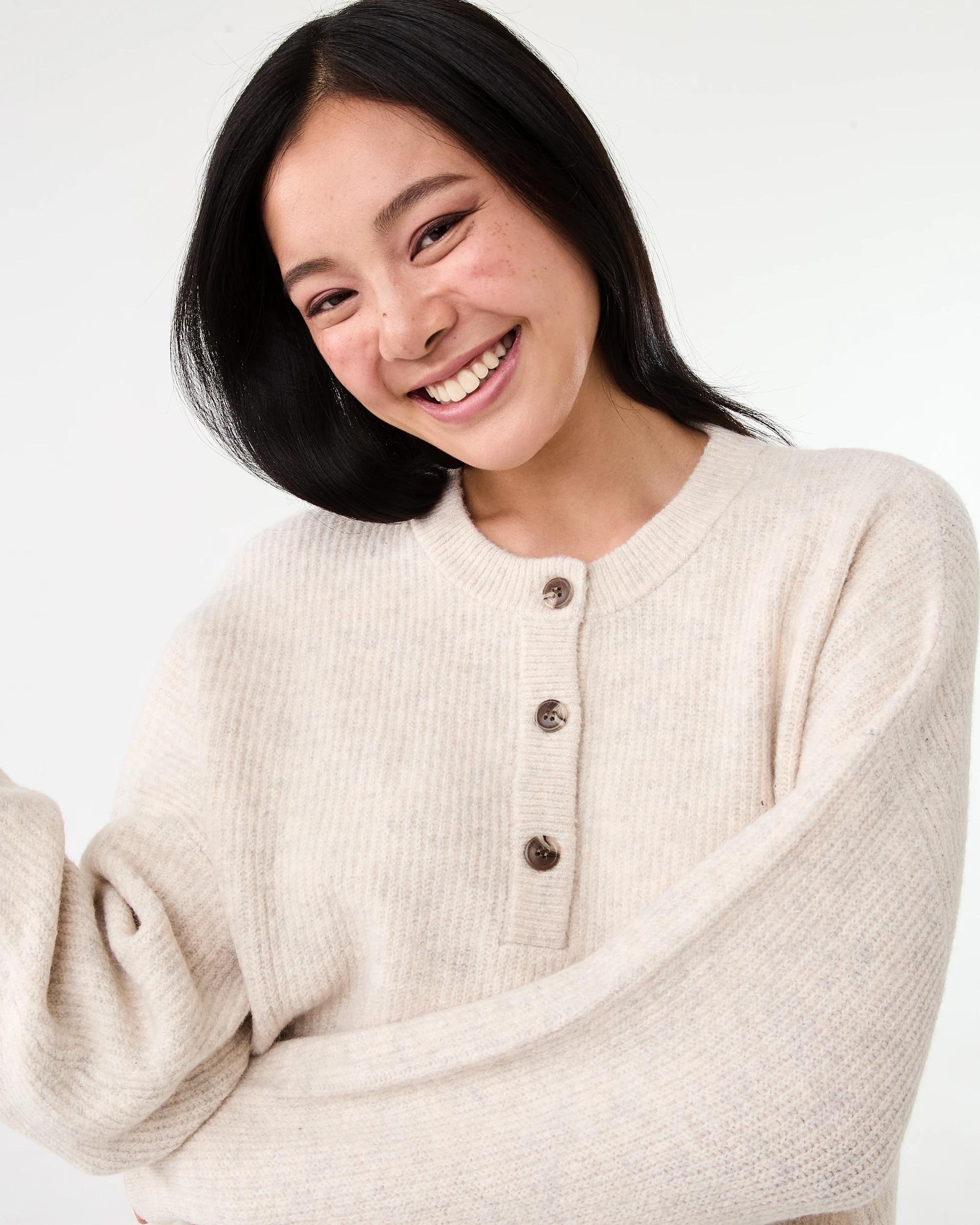 4 Quarter Button Jumper Bge Otml, 4 of 6