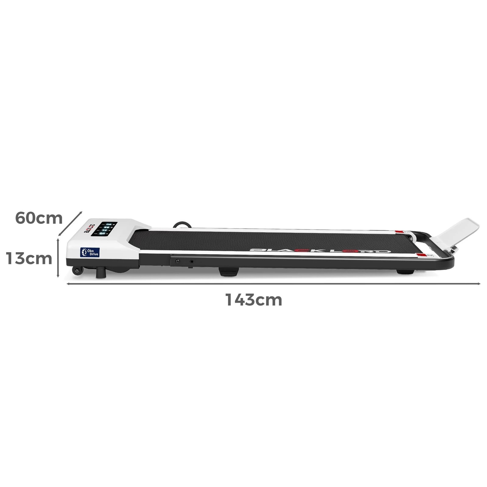 4 Black Lord Treadmill Electric Walking Pad Under Desk Foldable 40cm Belt - White, 4 of 10