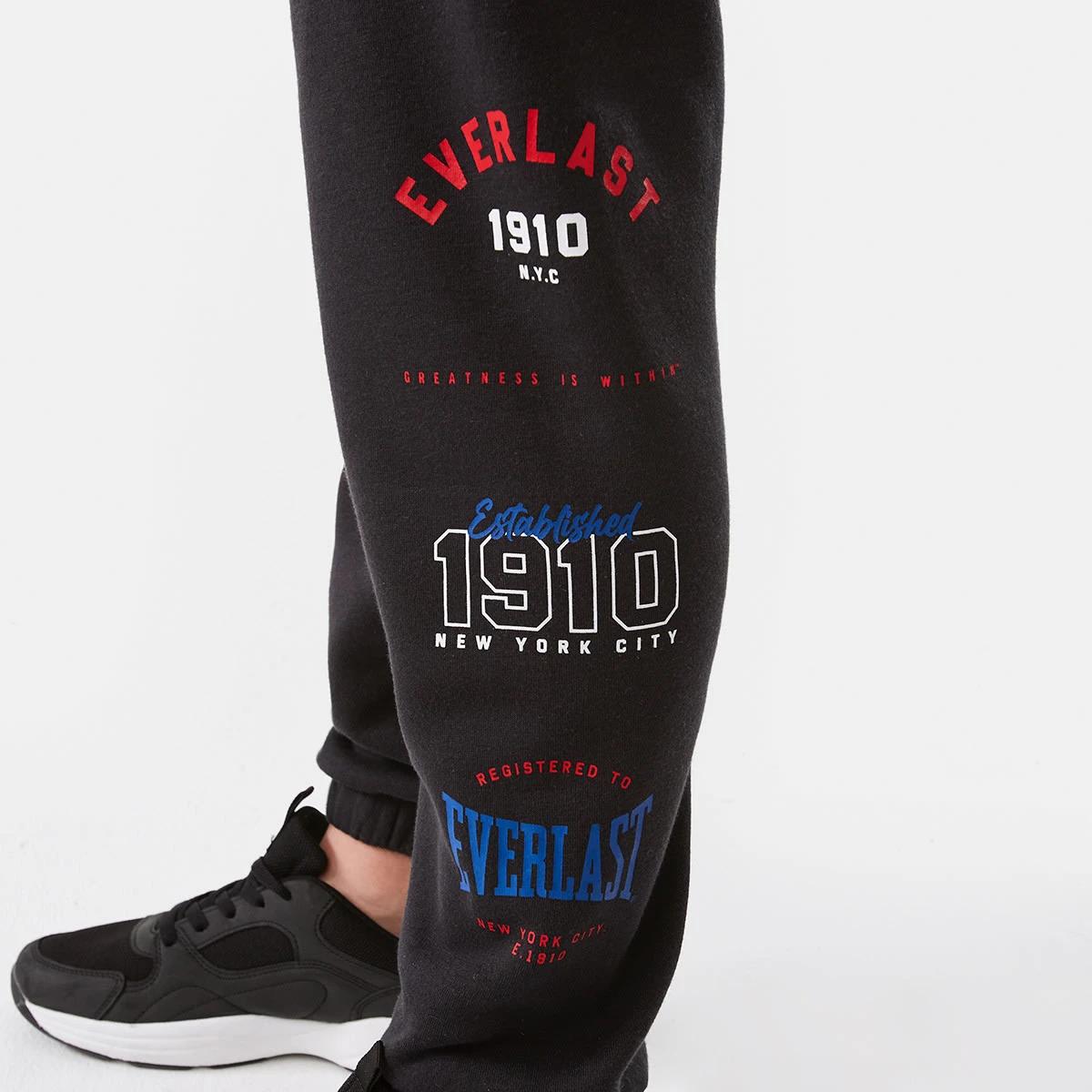 6 Everlast Kids Logo Trackpants Wash Black, 6 of 10