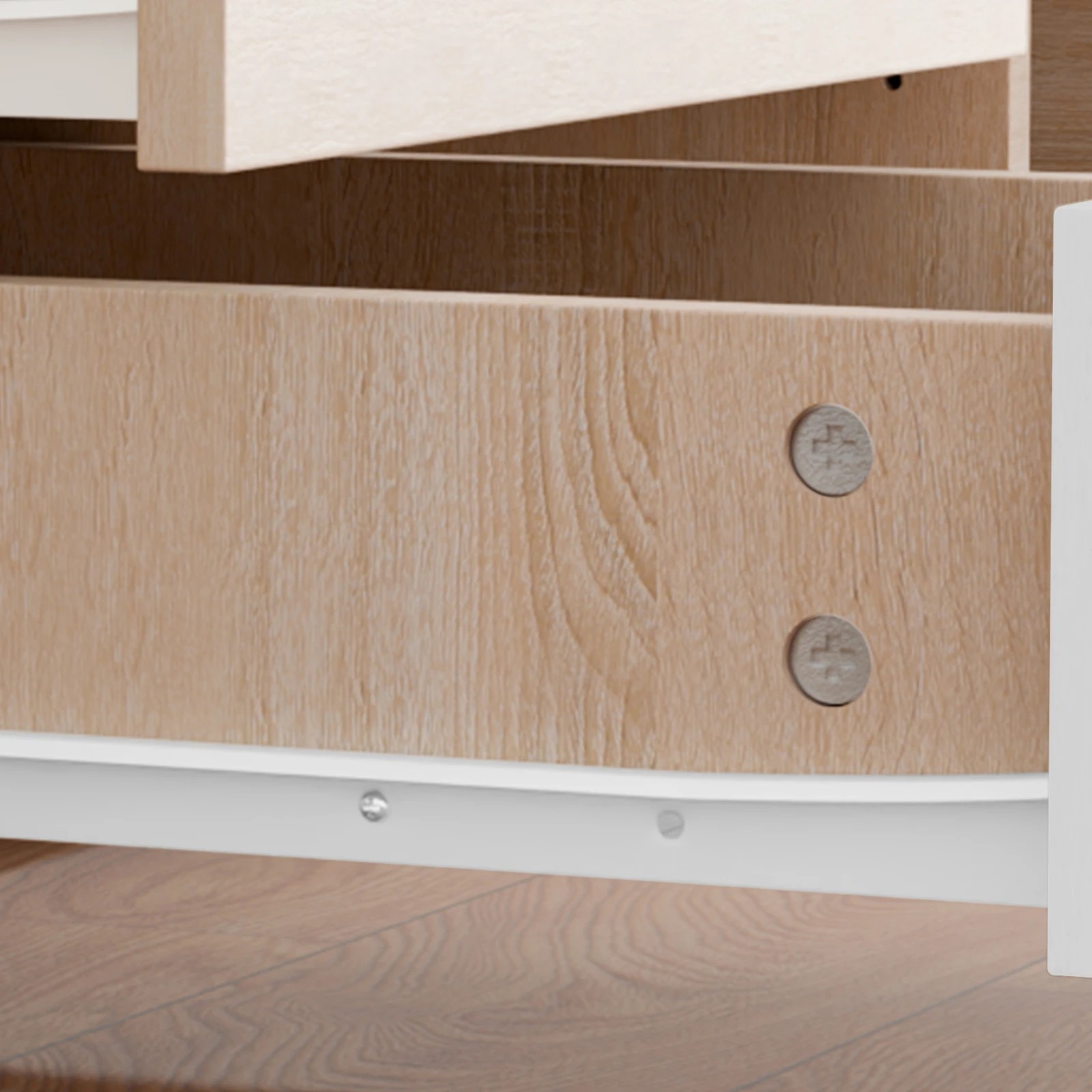 6 Alfordson Entertainment Unit 120cm TV Cabinet Stand Storage Drawer - Oak, 6 of 10