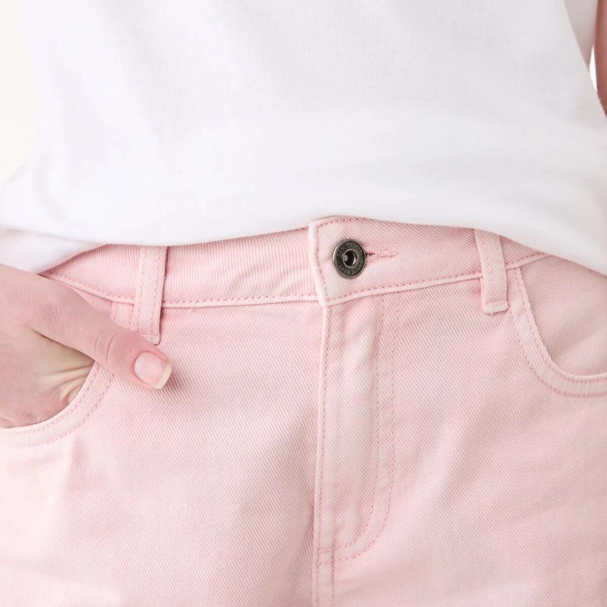 3 Relaxed Denim Shorts LIGHT PINK WASH, 3 of 6