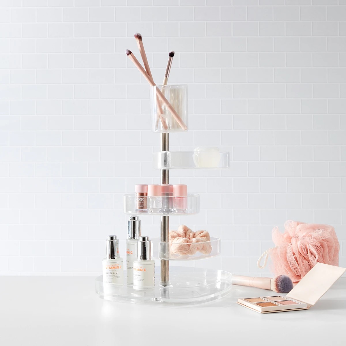 1 4 Tier Cosmetics Organiser, 1 of 5
